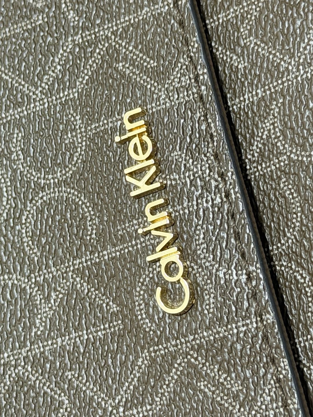 Calvin Klein Signature Logo Chain Crossbody Bag Brown 8