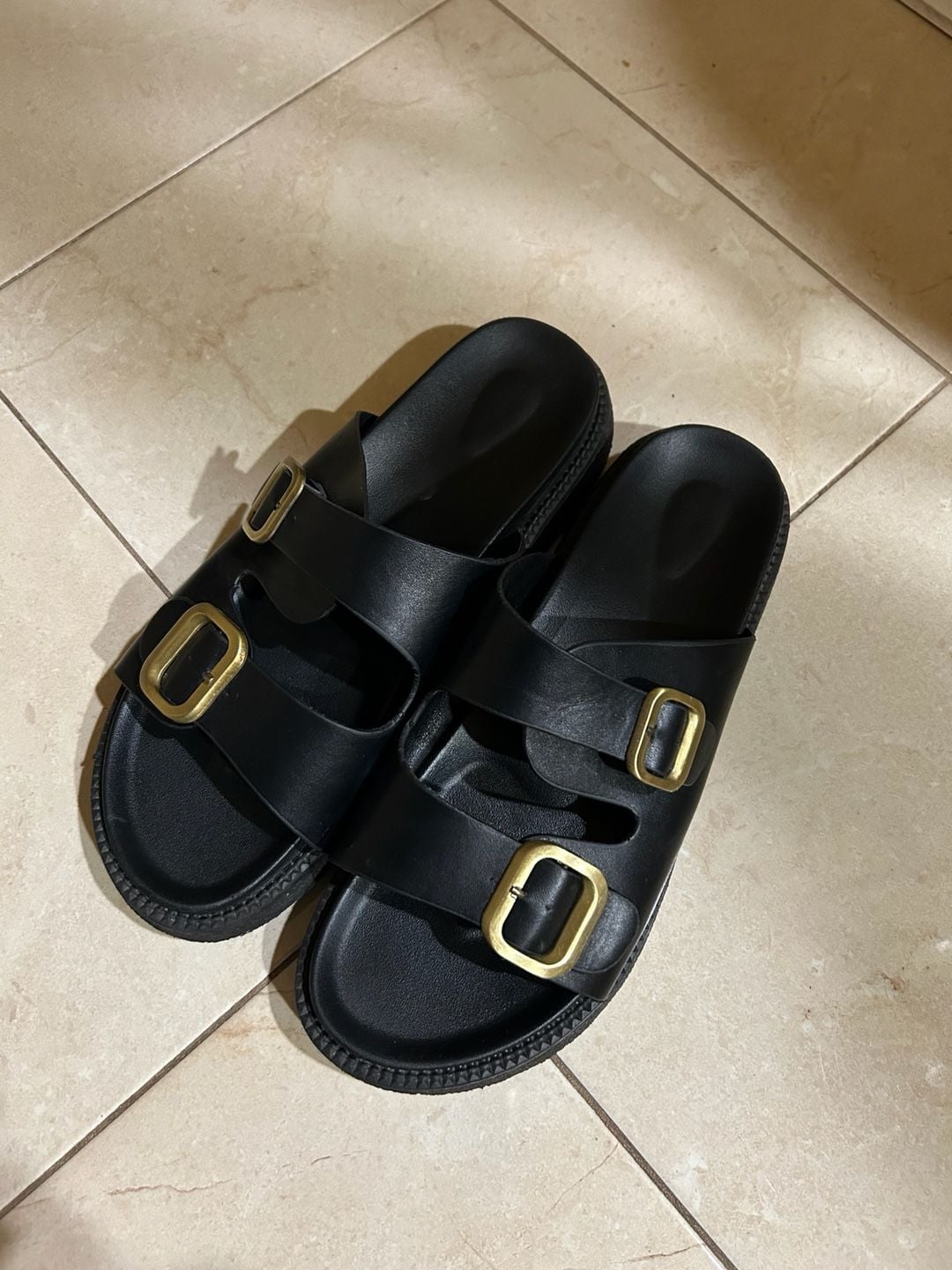 Leopard Slides Platform Sandals for Women 2025 Fashion Casual Buckle Comfort Wide Feet Slip on Beach Flats - .com, 4