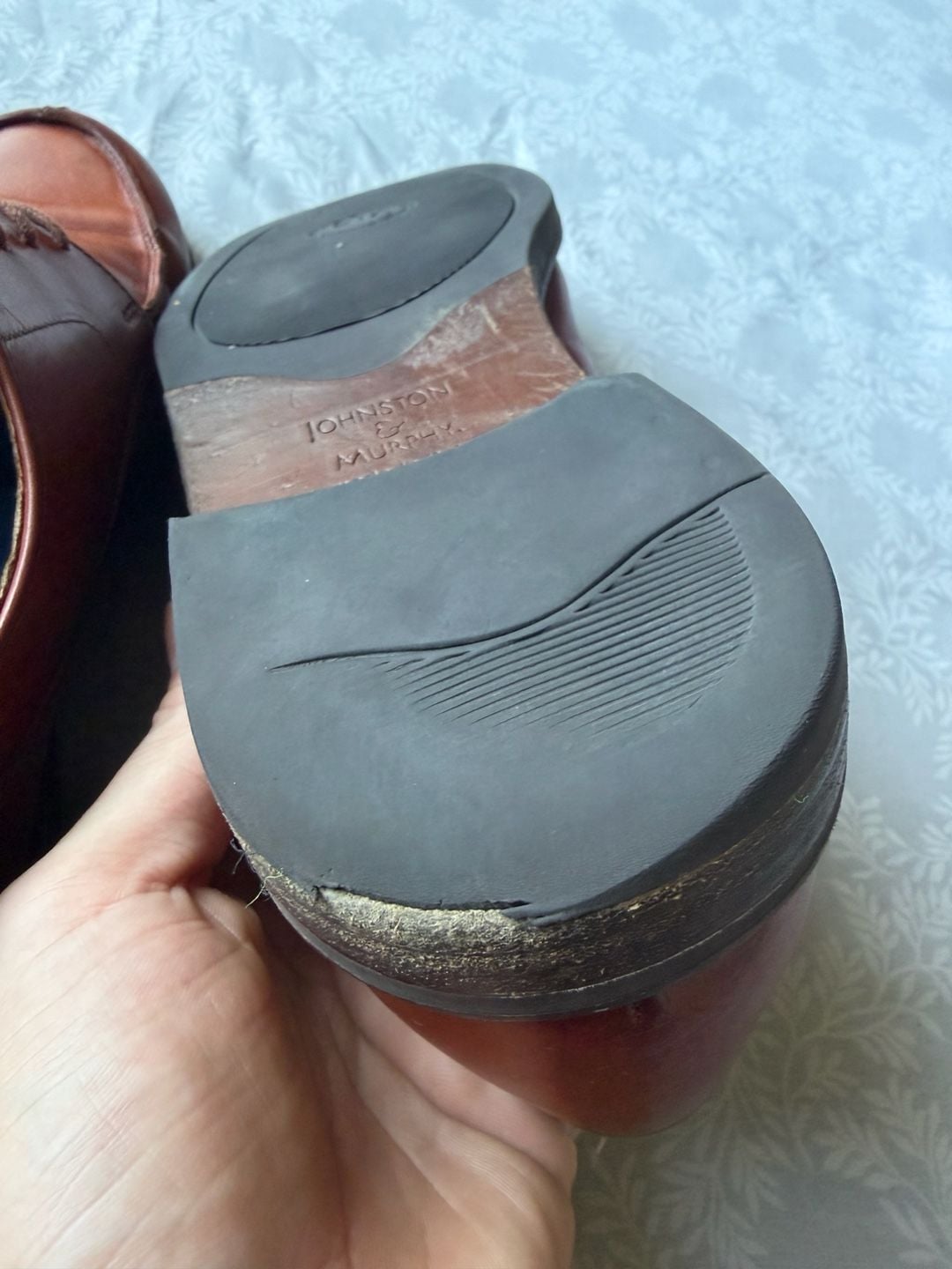 Johnston & Murphy Brown Leather Dress Oxford Shoes 20-5100 10