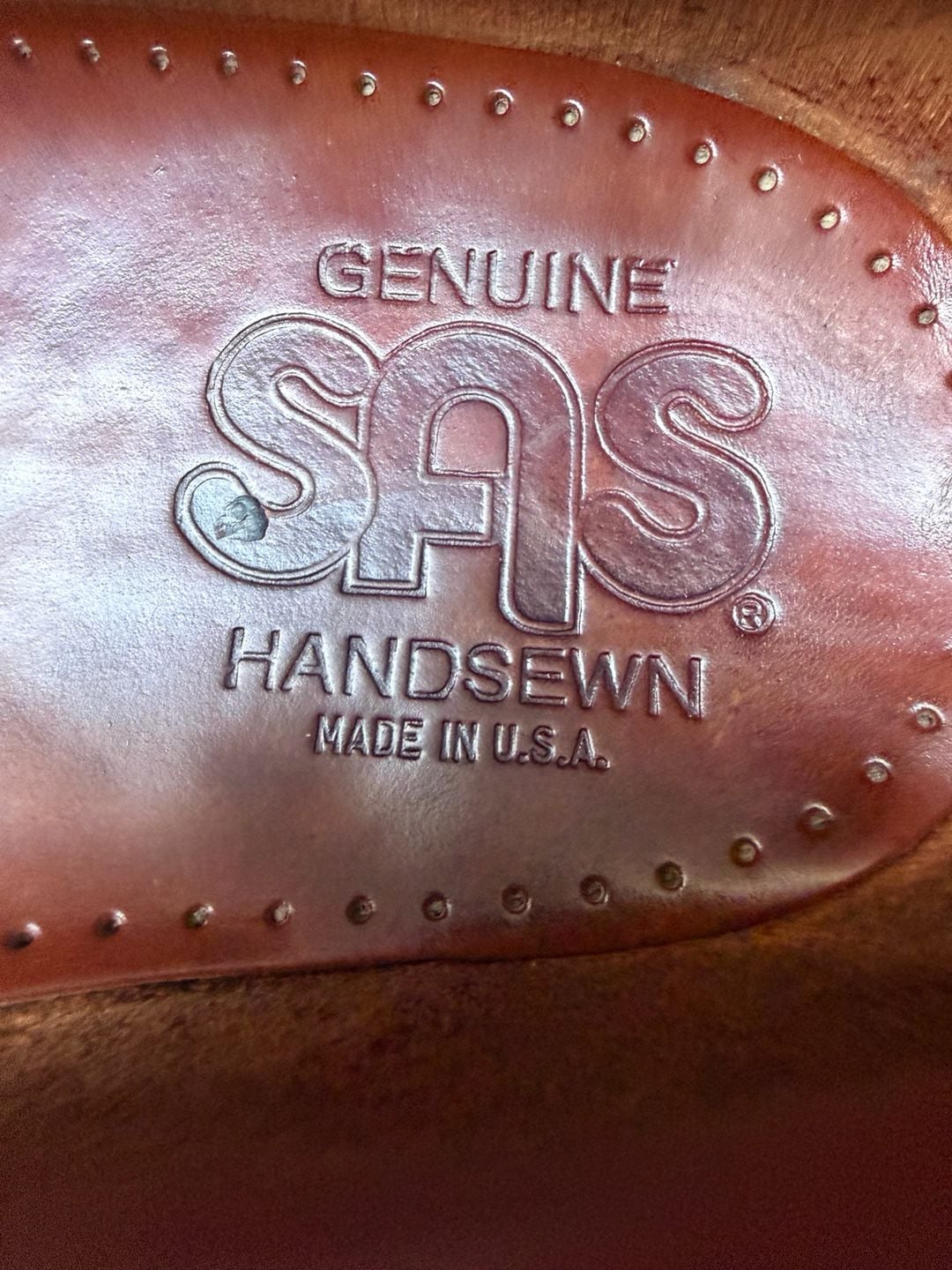 SAS Genuine Leather Handsewn Kiltie Tassel Loafers Mens  Brown Made in USA 9