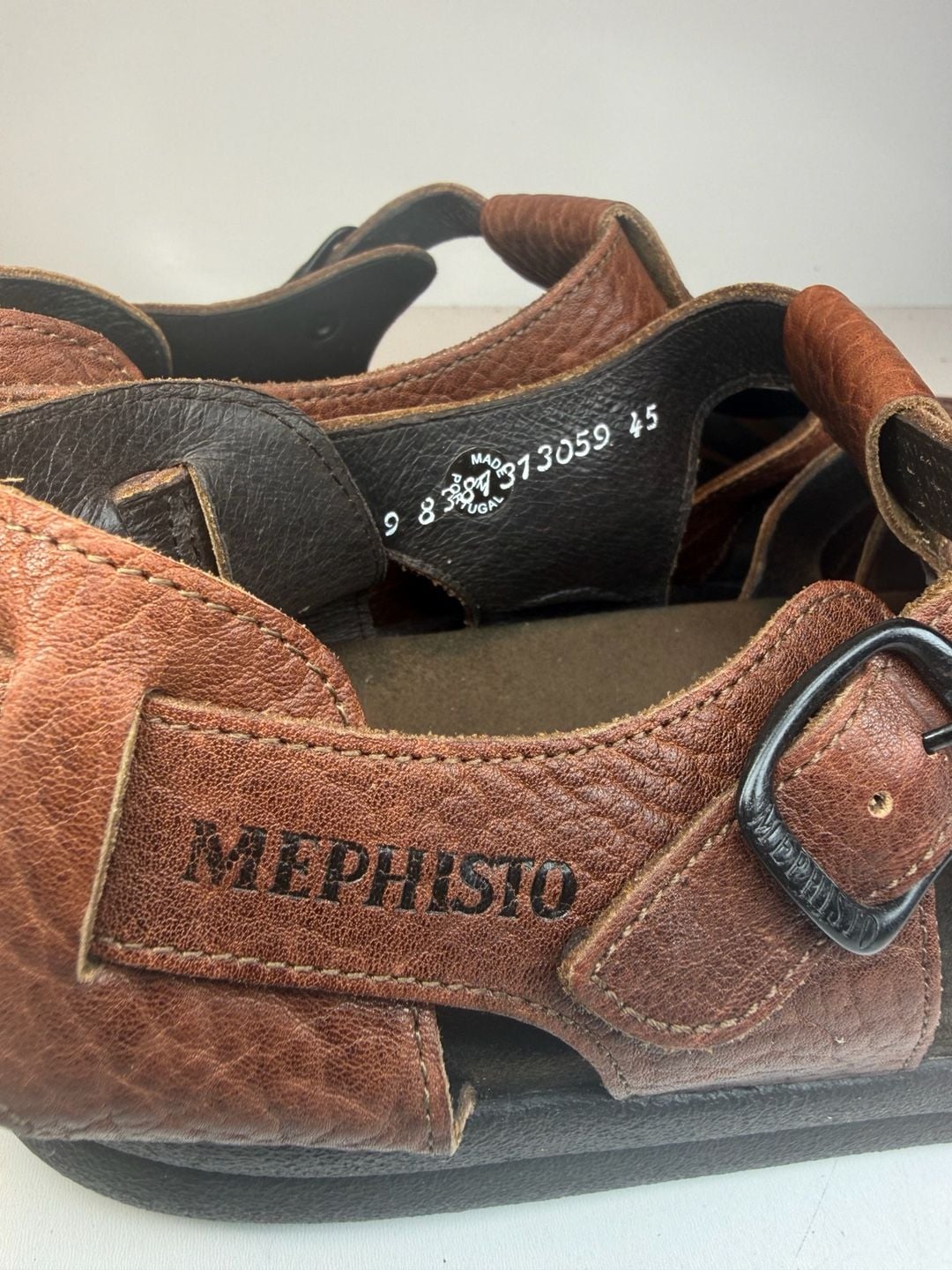 MEPHISTO SAM DESERT MEN'S US11 EU45 FISHERMAN SANDALS $329 RETAIL 7