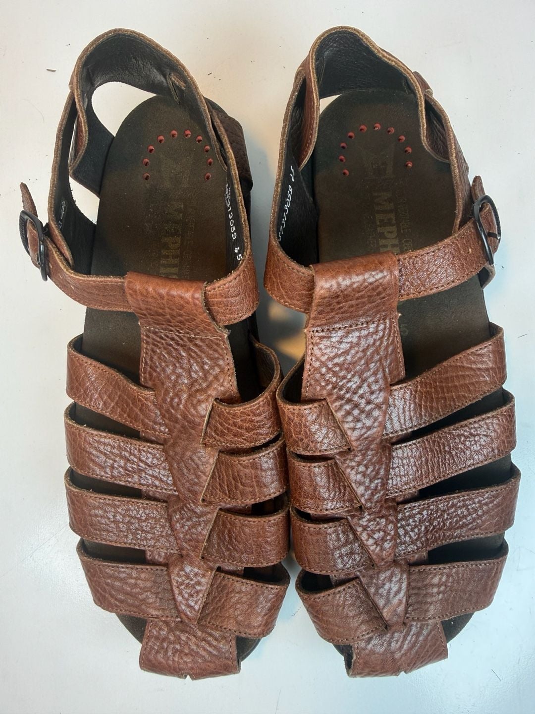 MEPHISTO SAM DESERT MEN'S US11 EU45 FISHERMAN SANDALS $329 RETAIL 8