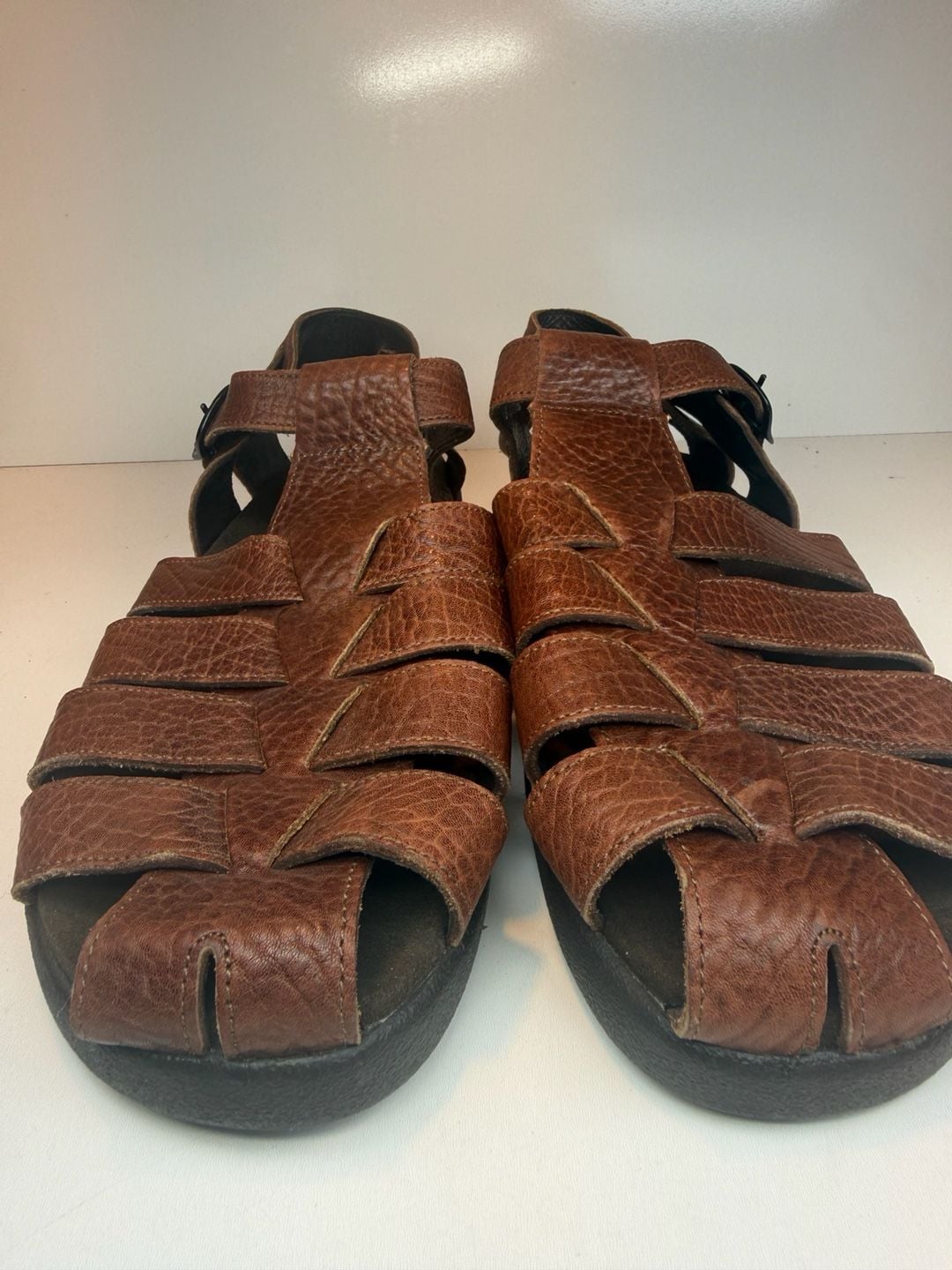 MEPHISTO SAM DESERT MEN'S US11 EU45 FISHERMAN SANDALS $329 RETAIL 10