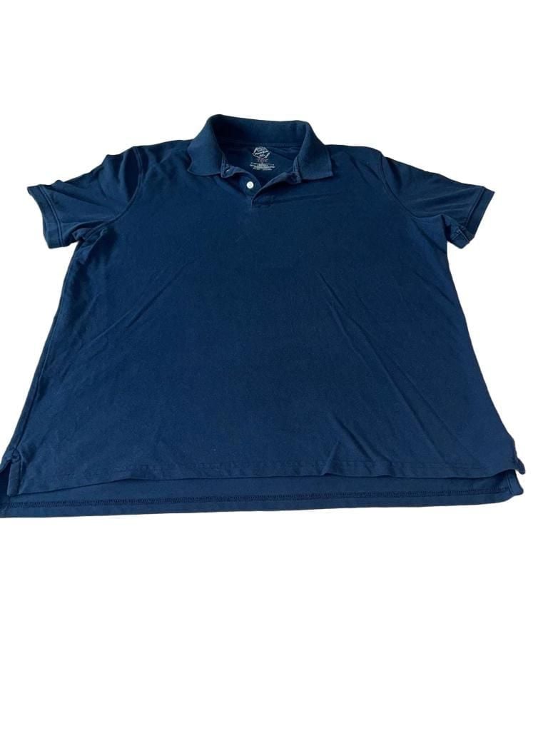 St. John’s Bay Men’s Polo Shirt Size L Blue Cotton Short Sleeve 2