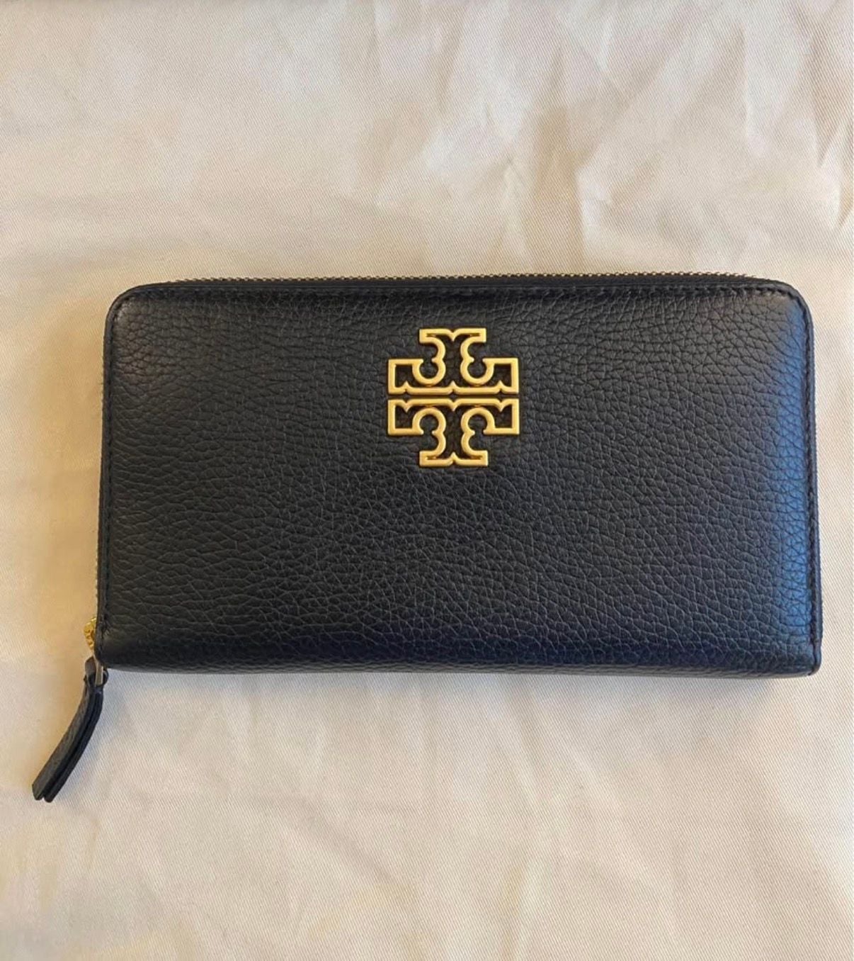 Tory Burch Emerson Zip Continental Wallet Black Leather 2