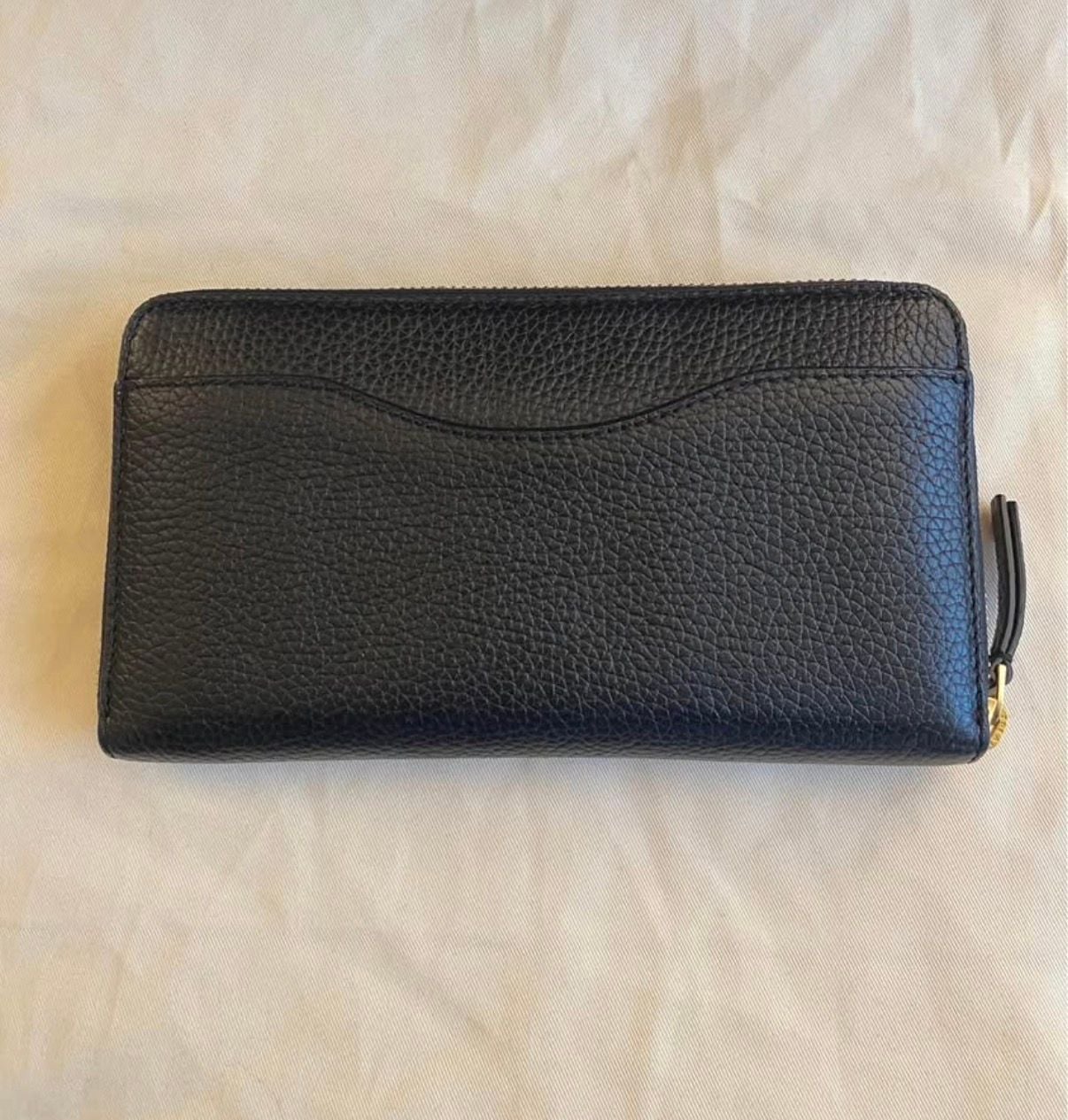 Tory Burch Emerson Zip Continental Wallet Black Leather 3