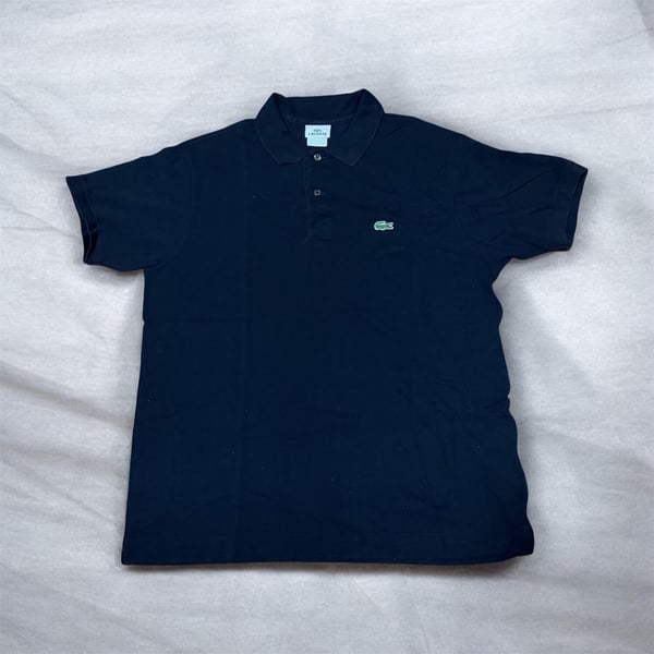 Lacoste Classic Fit Polo Shirt Black Cotton Pique