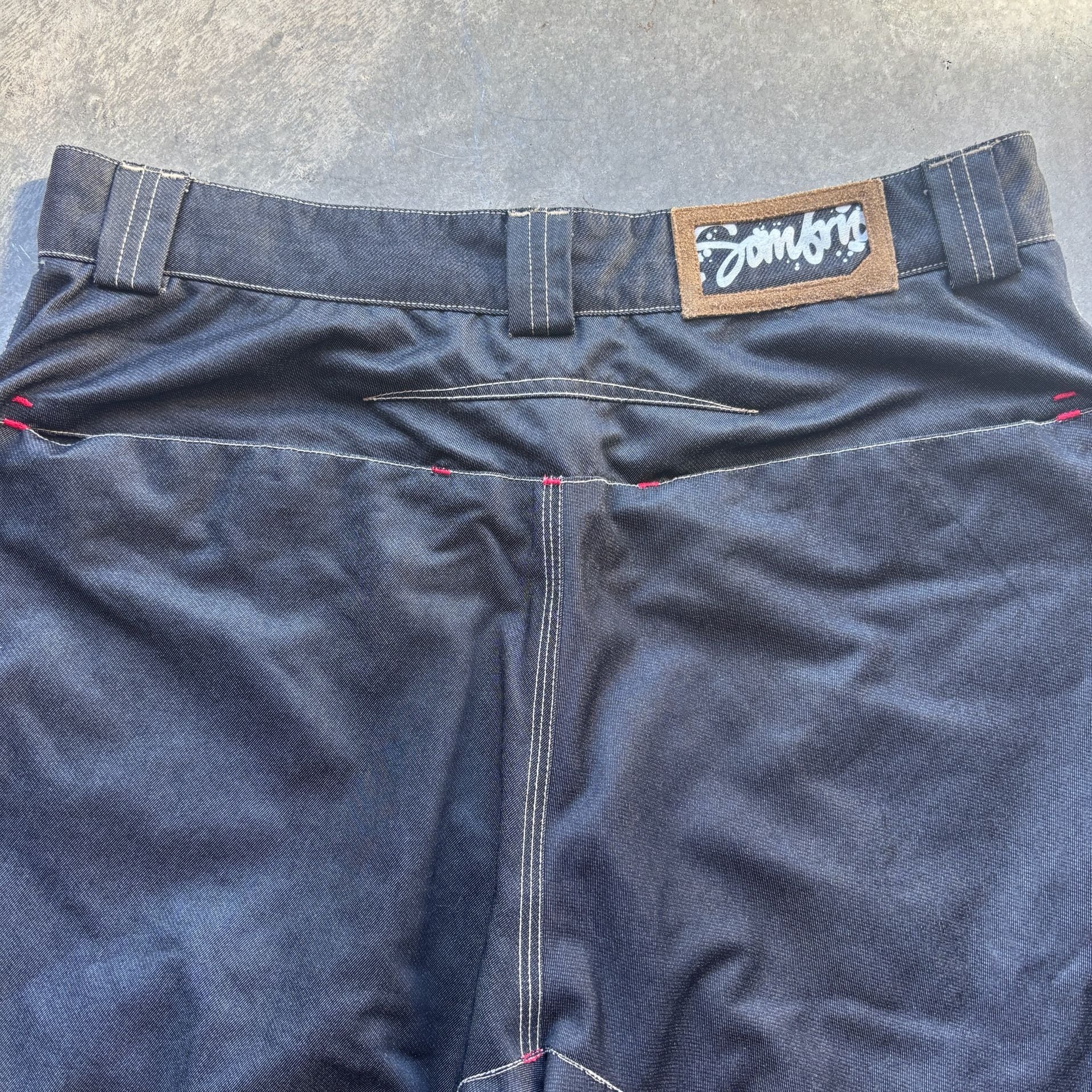 2000’s Vintage Sombrio Cartel Denim Mountain Bike Shorts MTB Size L 3