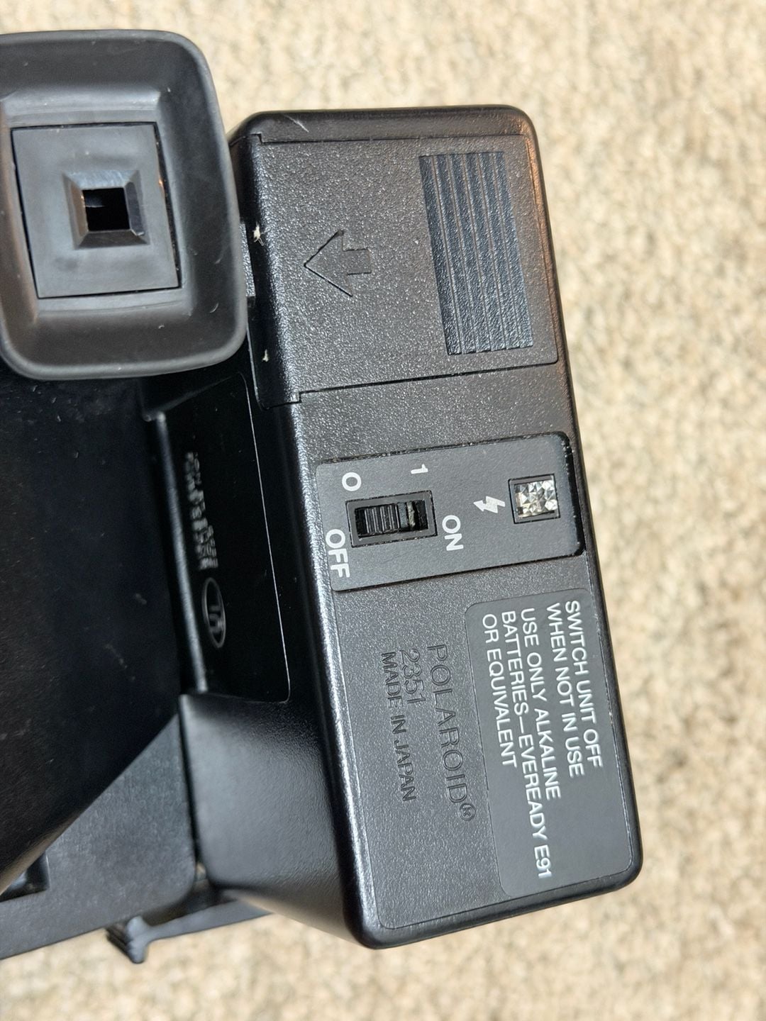 Polaroid OneStep Land Camera with Q-Light Flash w/ Film! 4
