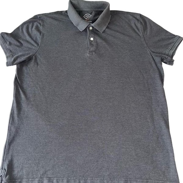 St. John's Bay Men's Gray Short Sleeve Polo Shirt