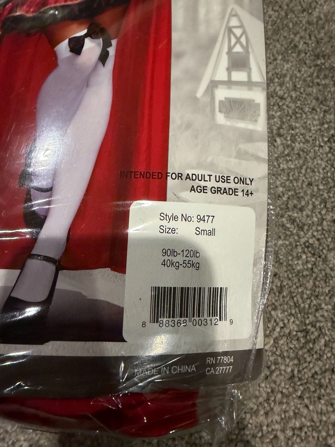 Dreamgirl Little Red Riding Hood Costume Size Small 9477 2
