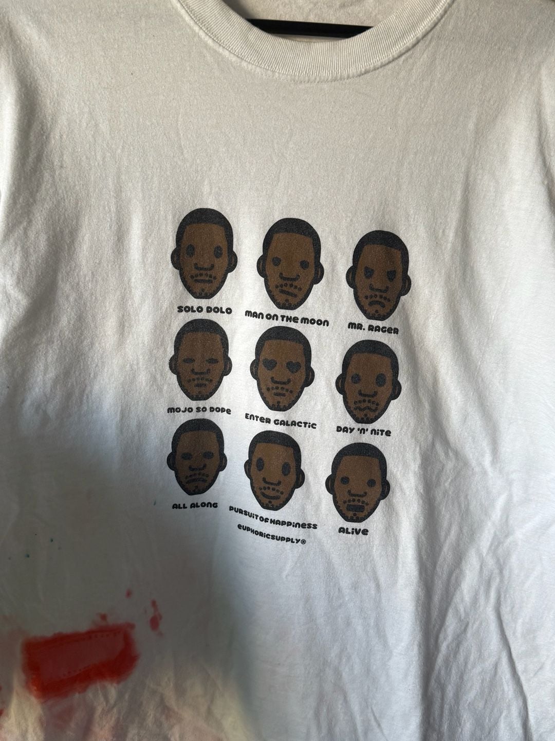 Euphoric Supply Kid Cudi Man on the Moon Graphic T-Shirt White 3