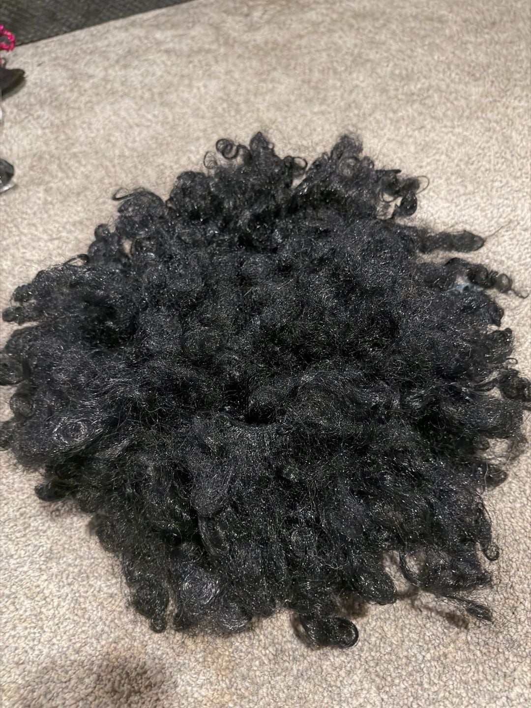 Halloween Costume - Long Curly Black Wig 1
