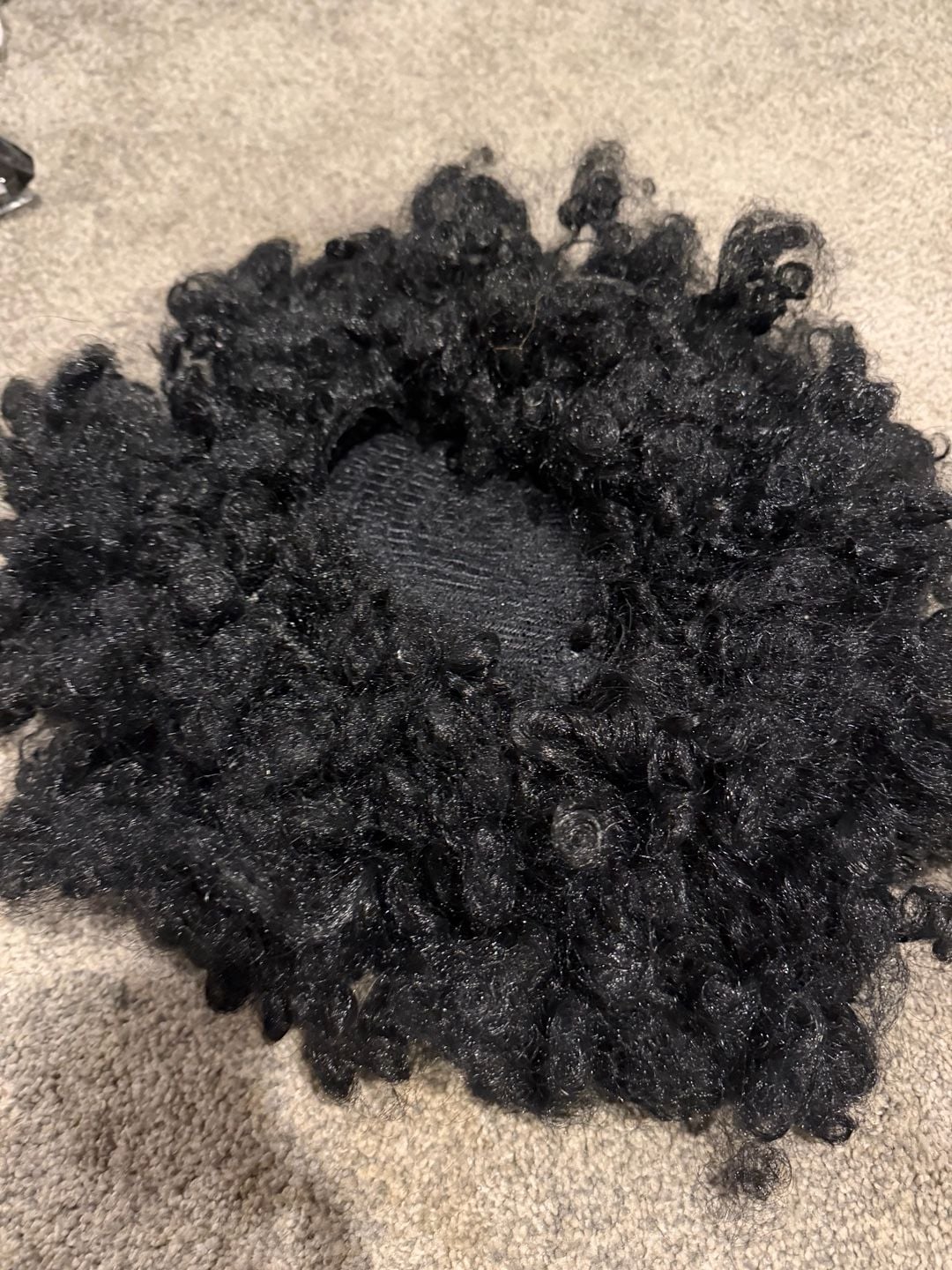 Halloween Costume - Long Curly Black Wig 2