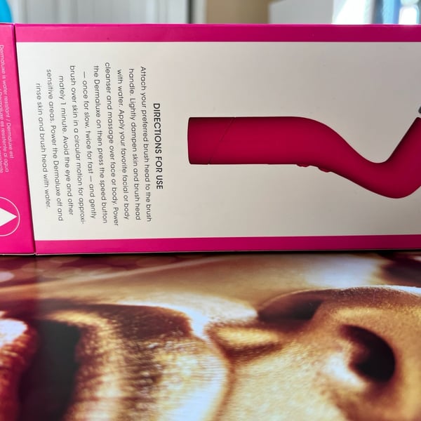 Skin Spin Cleansing Brush Facial Face Cleaner Exfoliator Scrubber NEW Derma Luxe