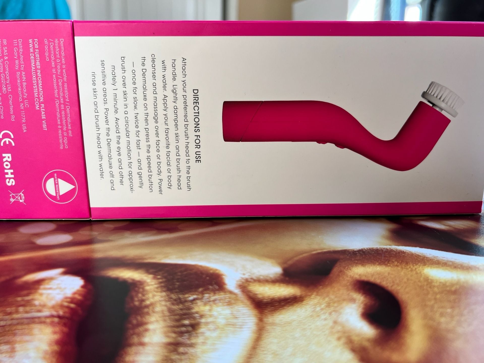 DermaLuxe Advanced Cleansing System Pink Facial Cleansing Brush Set 2