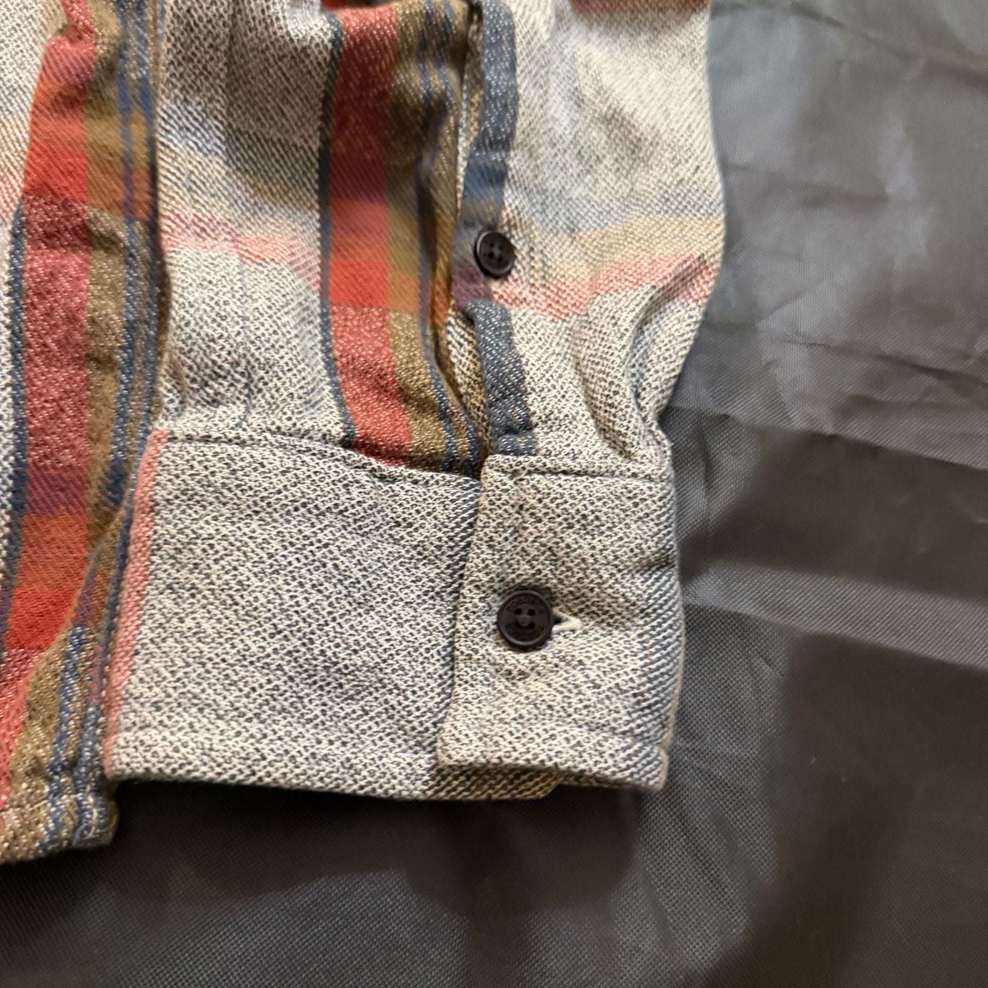 Toad&Co Plaid Flannel Shirt Size S Long Sleeve Button Up 9