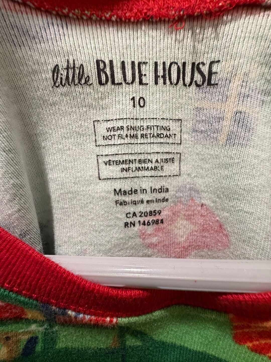 Little Blue House Retro Christmas Pajama Set Size 10 2