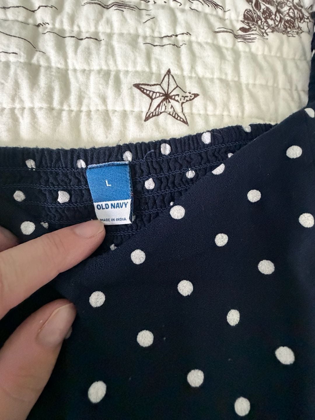 LEITH Ruffle Strap Polka Dot Jumpsuit LARGE 8