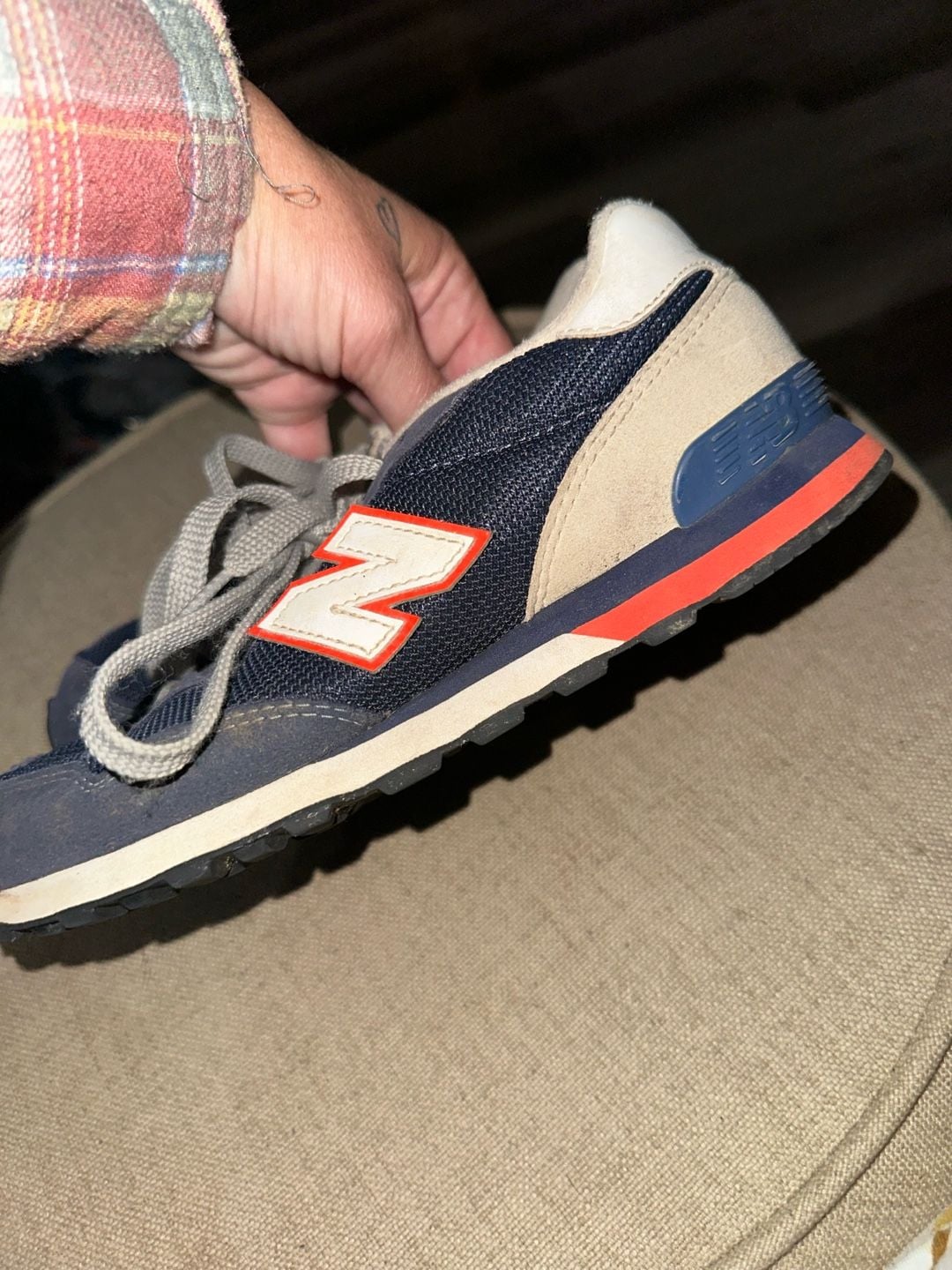 New Balance 515 V1 Size 4 Blue Red Sneakers 3