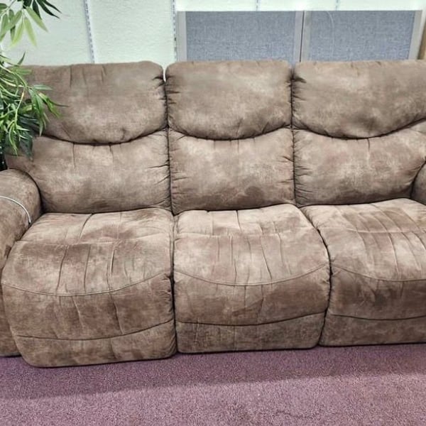 La-Z-Boy James Reclining Sofa Brown Microfiber