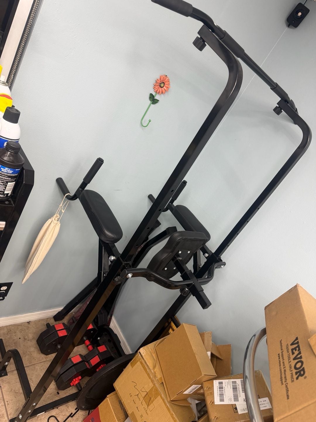 Power Tower Pull Up Bar Dip Station Multi Function Home Gym Equipment bundle
1