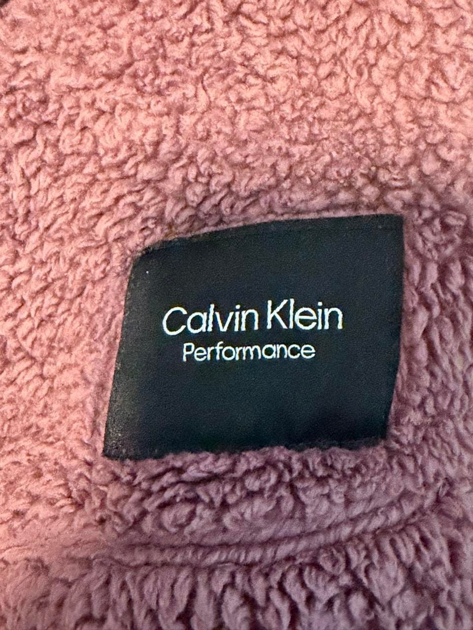 Calvin Klein Performance Fleece Pullover Womens Size M Mauve Cropped 4