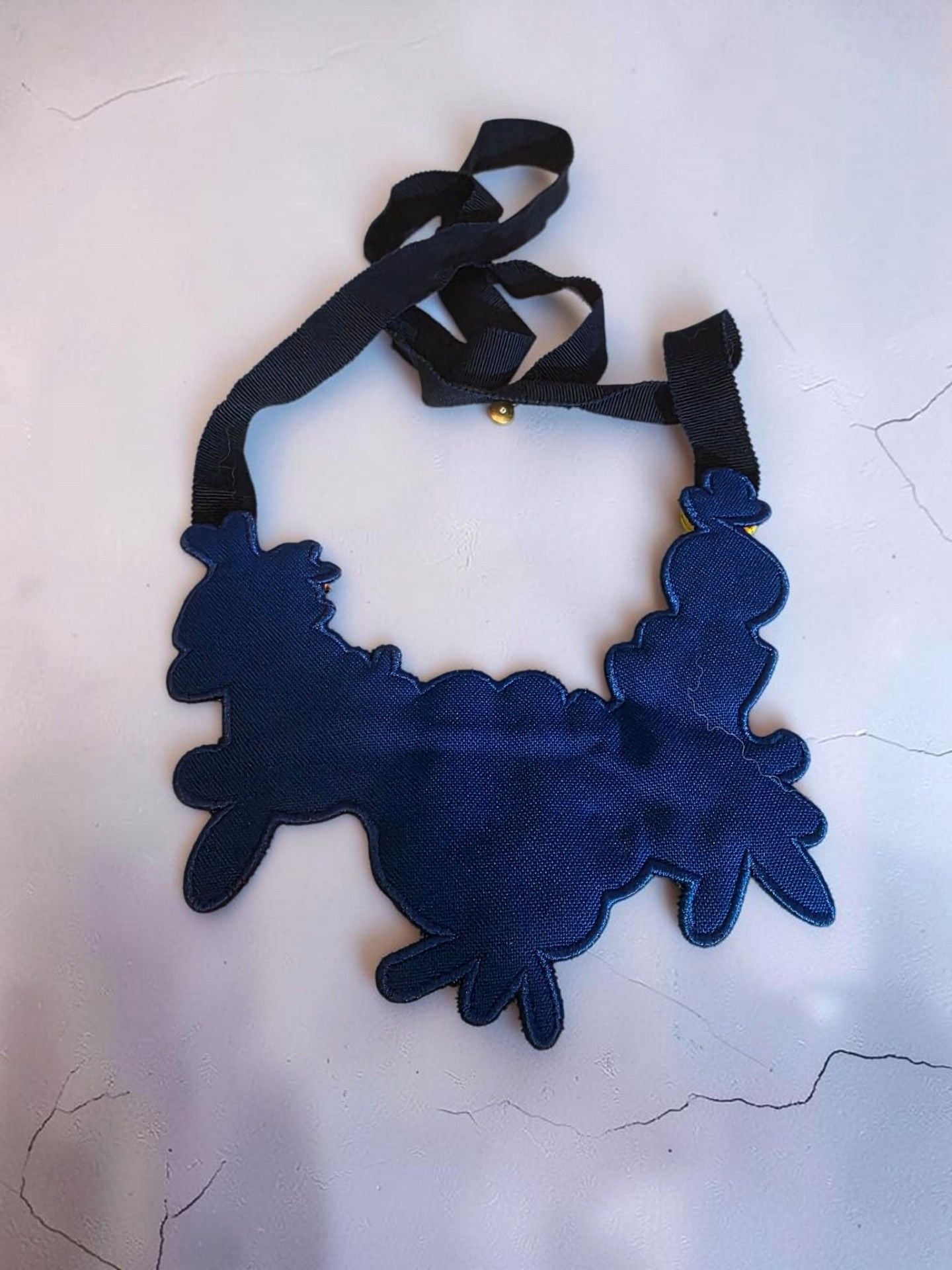 Embellished Crystal Floral Statement Bib Necklace 3
