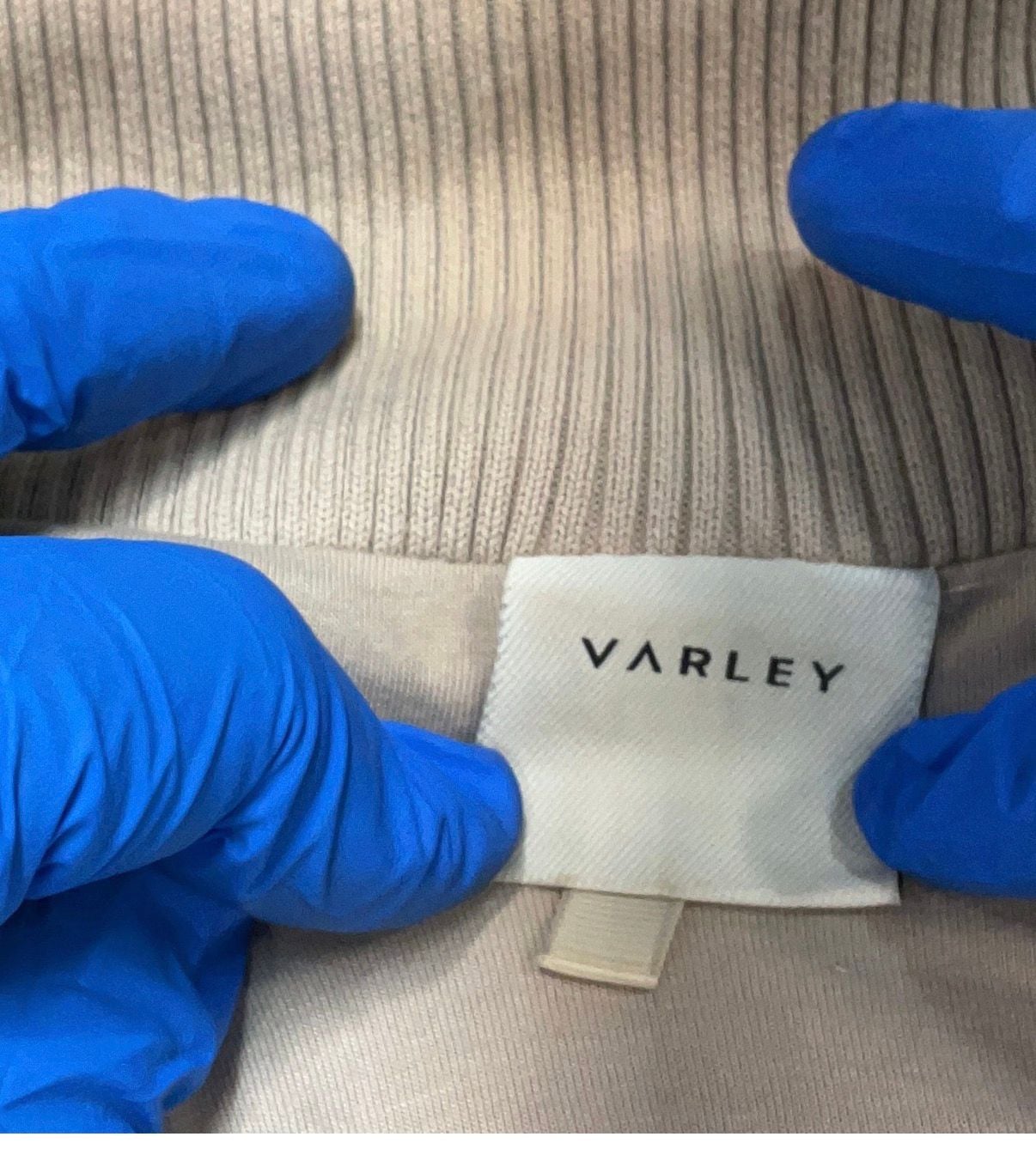 Varley Myla Zip Through Jacket Beige Sherpa Fleece medium 5