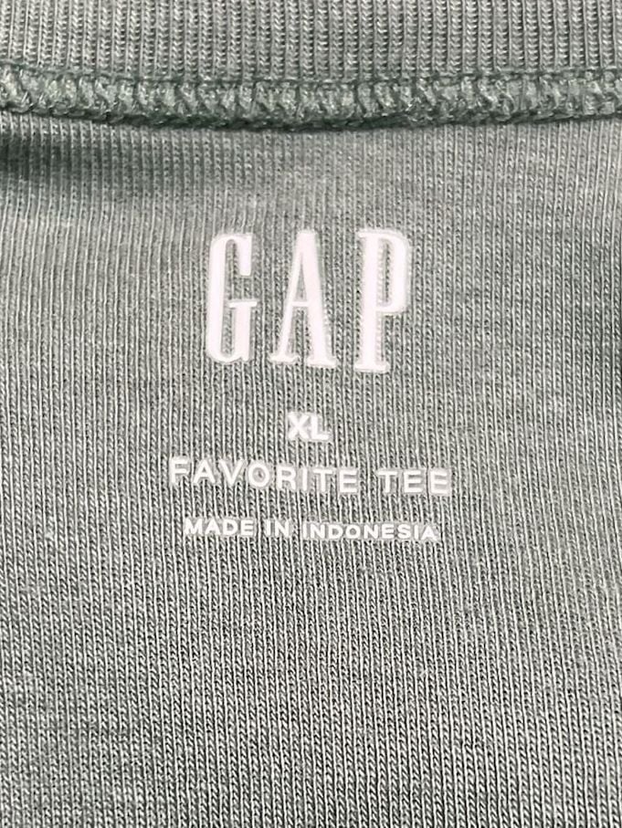 Gap Favorite Tee Size XL Green Scoop Neck Short Sleeve Top 4