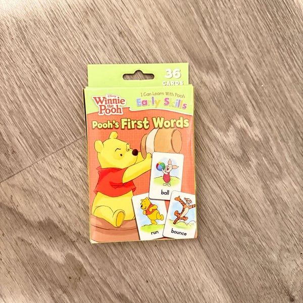 Disney Winnie The Pooh Pooh's First Words Flash Cards