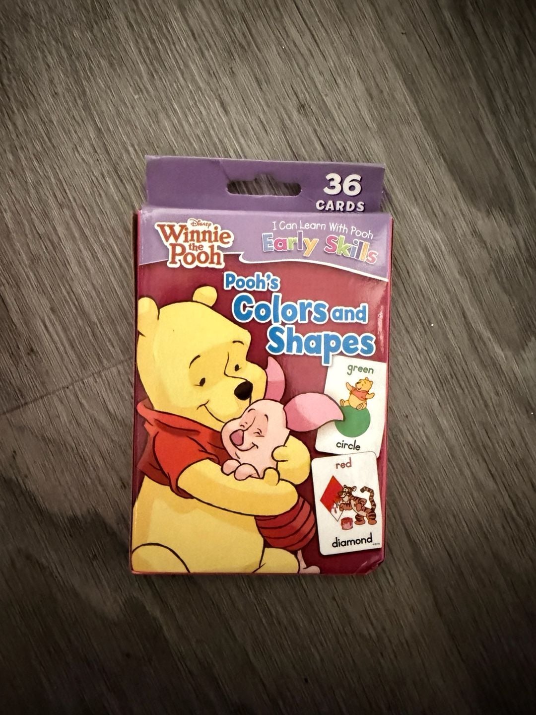 Disney Winnie The Pooh Early Skills Flash Cards Colors And Shapes 1