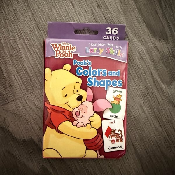 Disney Winnie The Pooh Early Skills Flash Cards Colors And Shapes