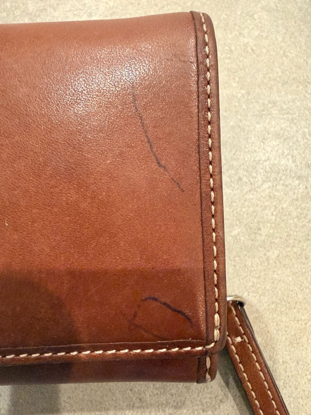 Coach Brown Leather Snap Wallet 2