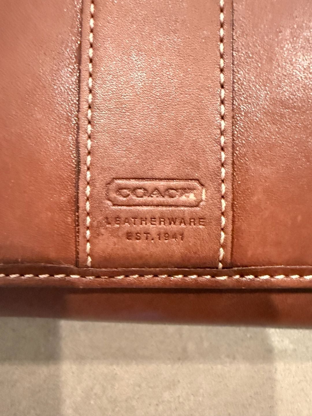 Coach Brown Leather Snap Wallet 3