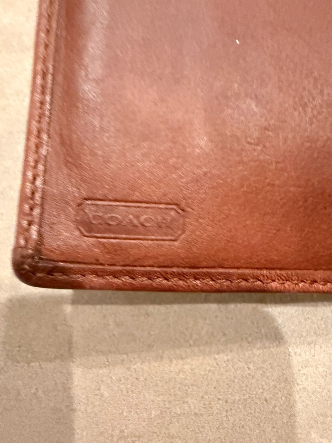 Coach Brown Leather Snap Wallet 5