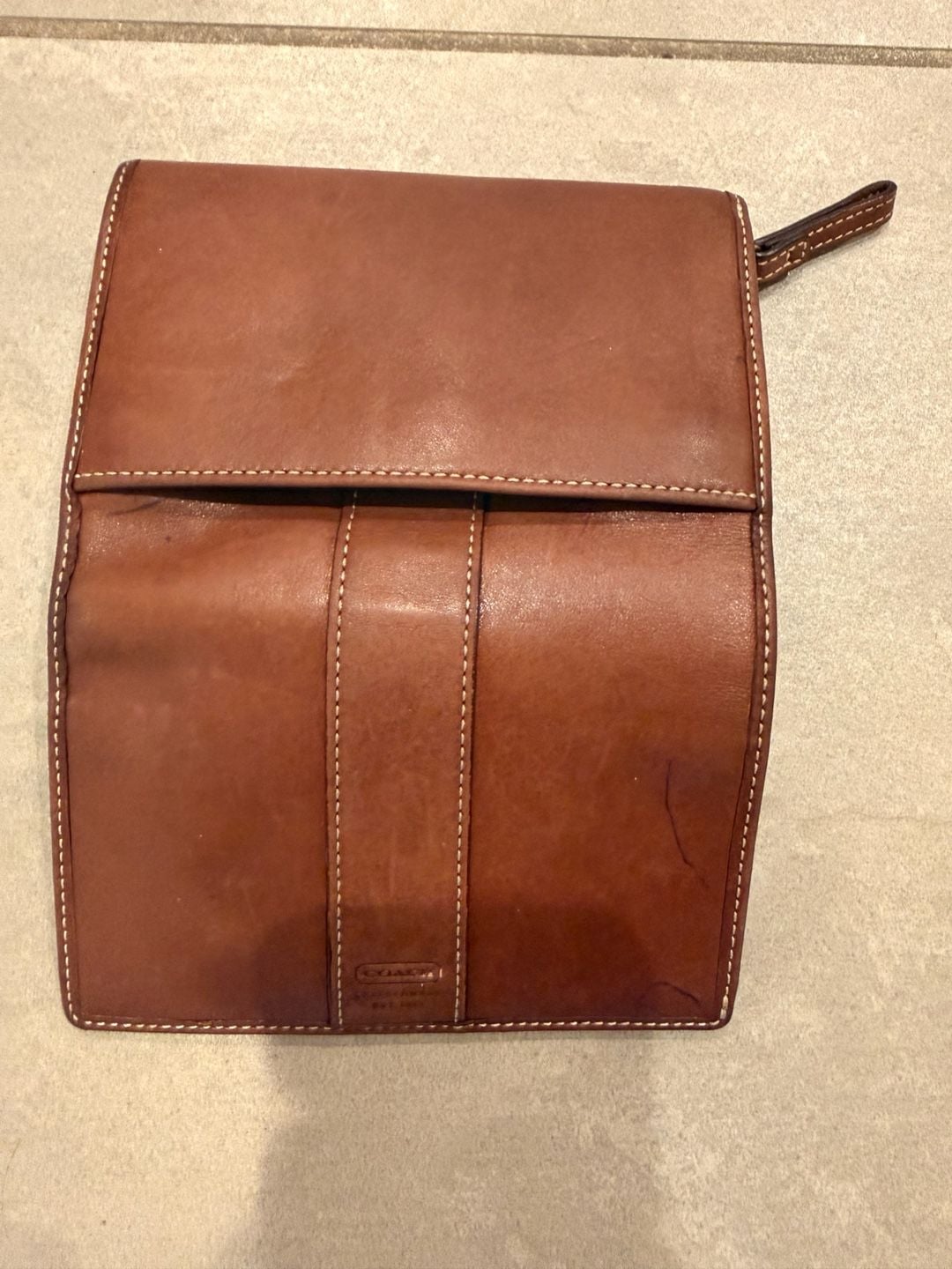 Coach Brown Leather Snap Wallet 8