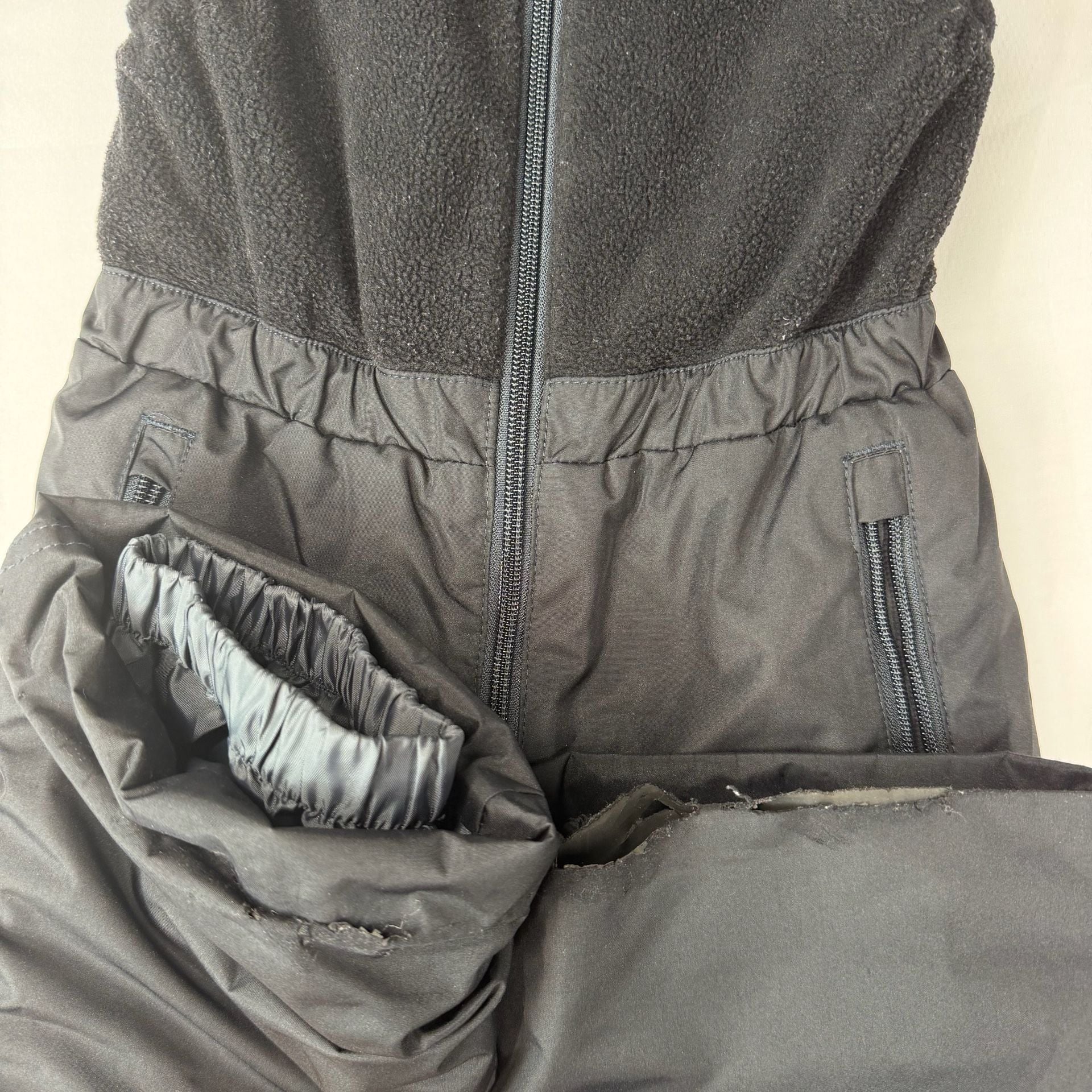 White Sierra Kids 4T Black Snow Bib Ski Pants Fleece Insulated Winter 6