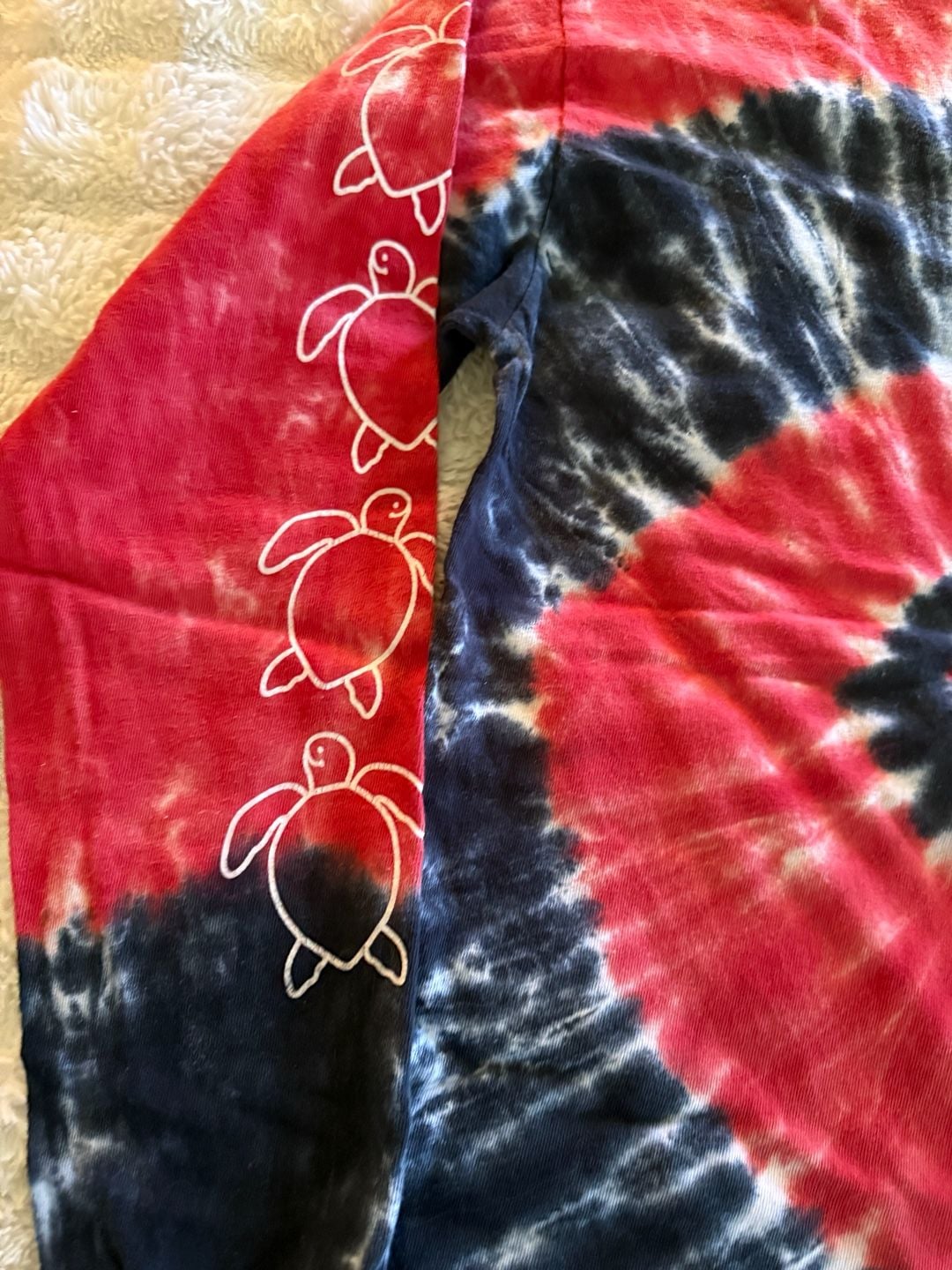 Simply Southern Sea Turtle Tie Dye Long Sleeve Tee T-Shirt Youth L Large 3