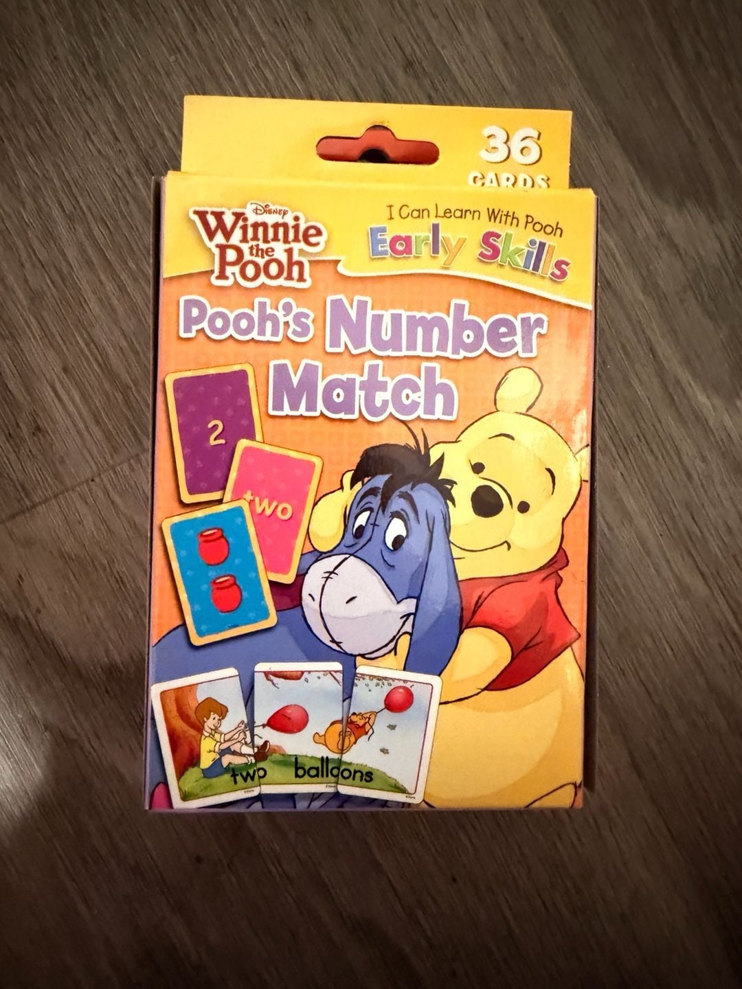 Disney Winnie The Pooh Early Skills Number Match Flash Cards 1