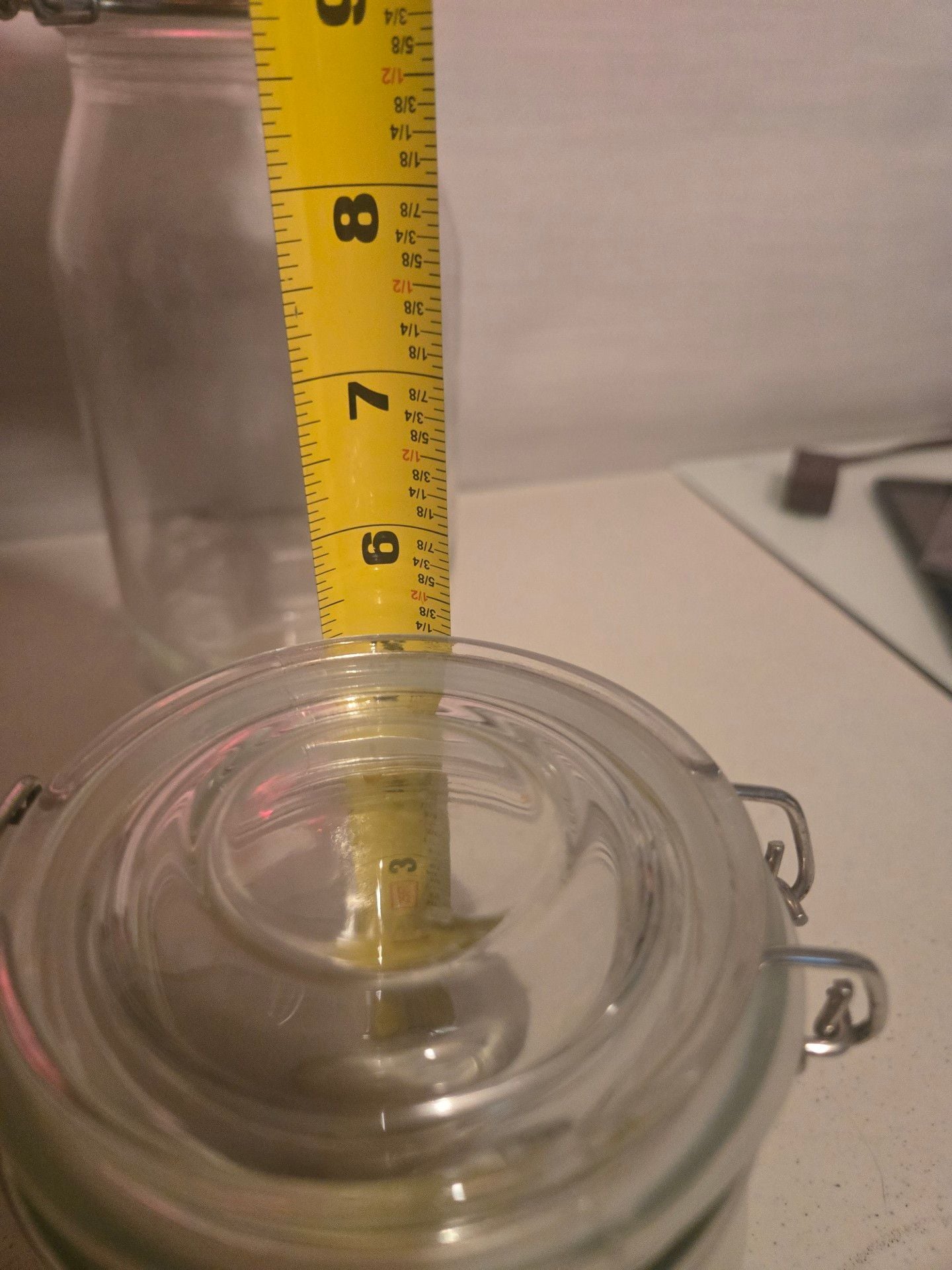 Glass Storage Jars Set of 4 with Airtight Latch Lids 4