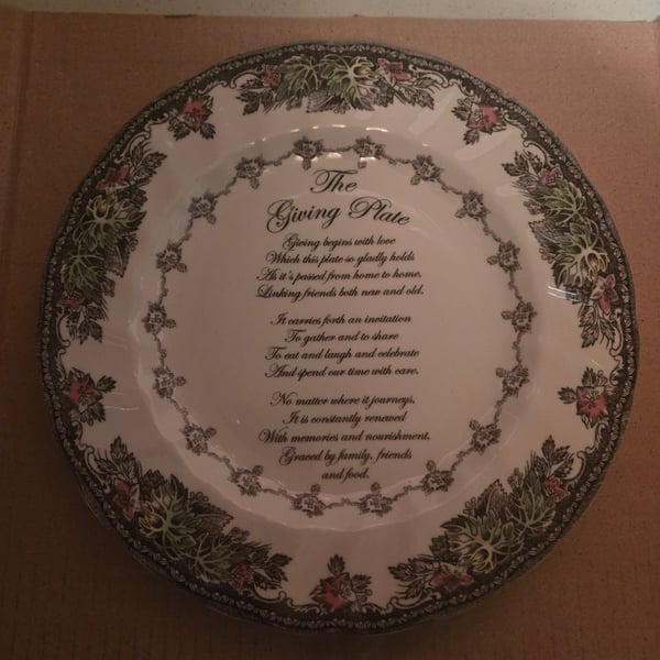 Johnson Brothers The Giving Plate 10.5" Dinner Plate