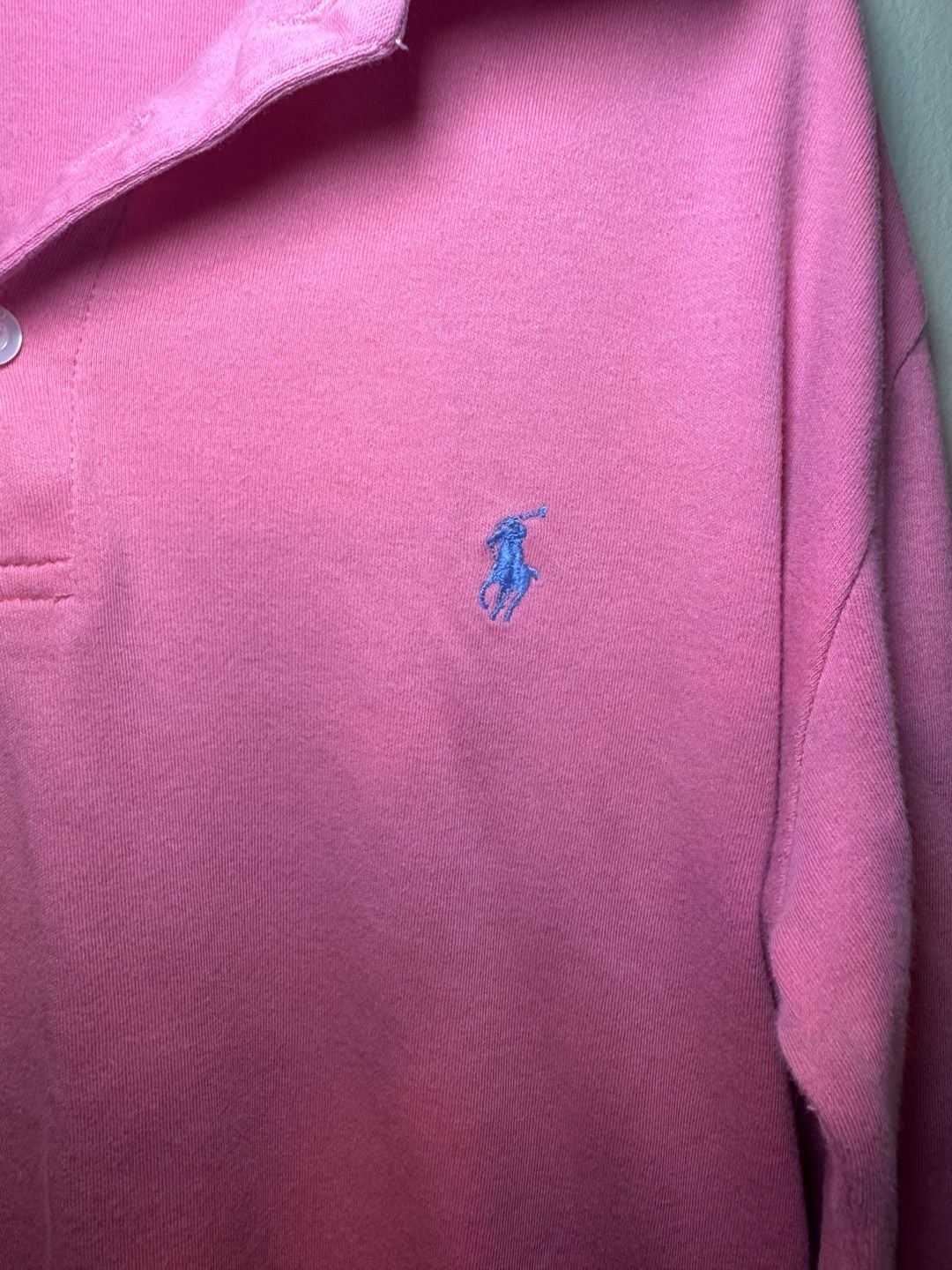 Ralph Lauren Sport Long Sleeve Polo Kids Size S Pink Cotton 5