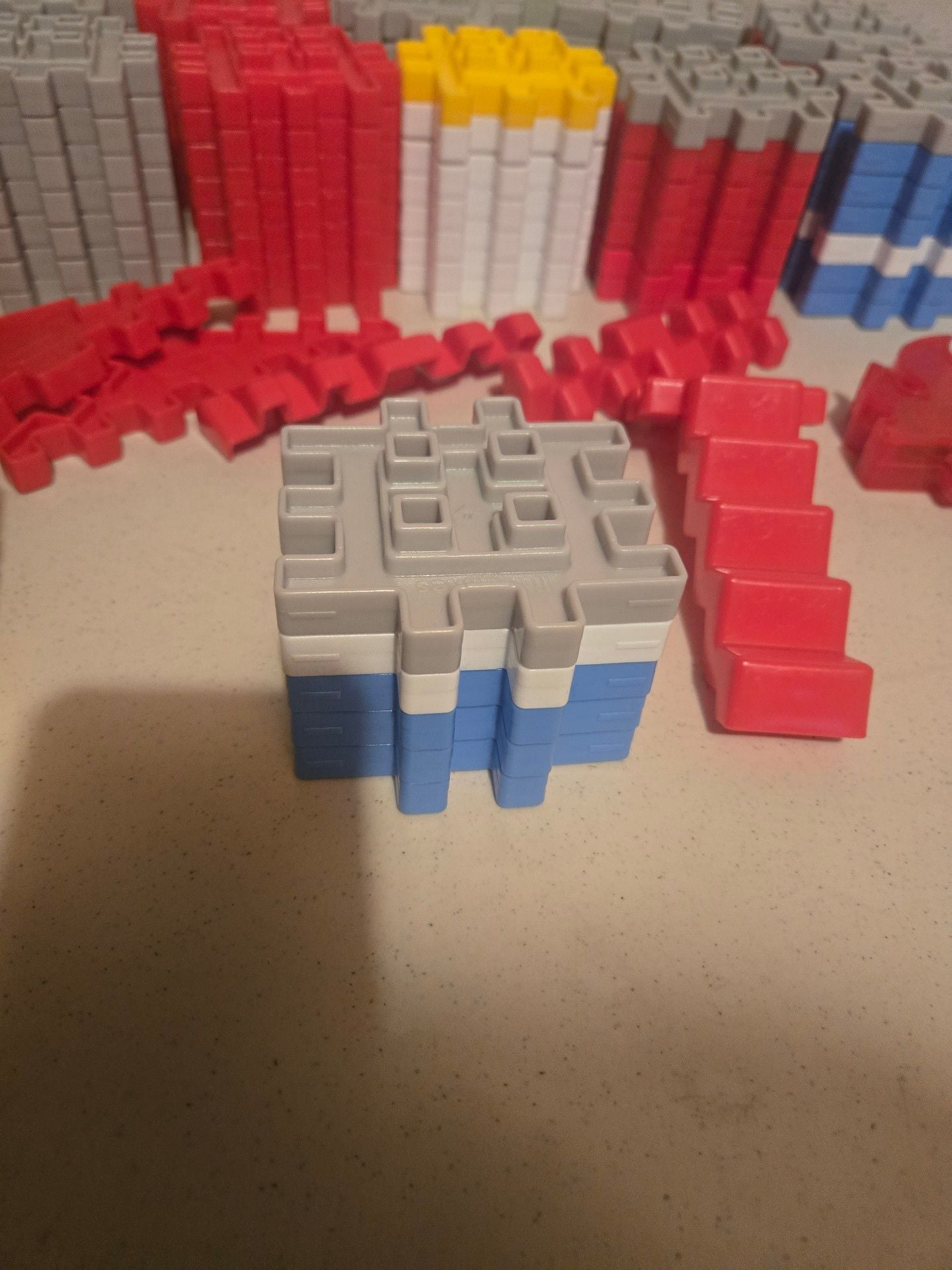 Little Tikes Waffle Blocks 55 Piece Set Vintage 1980s 3