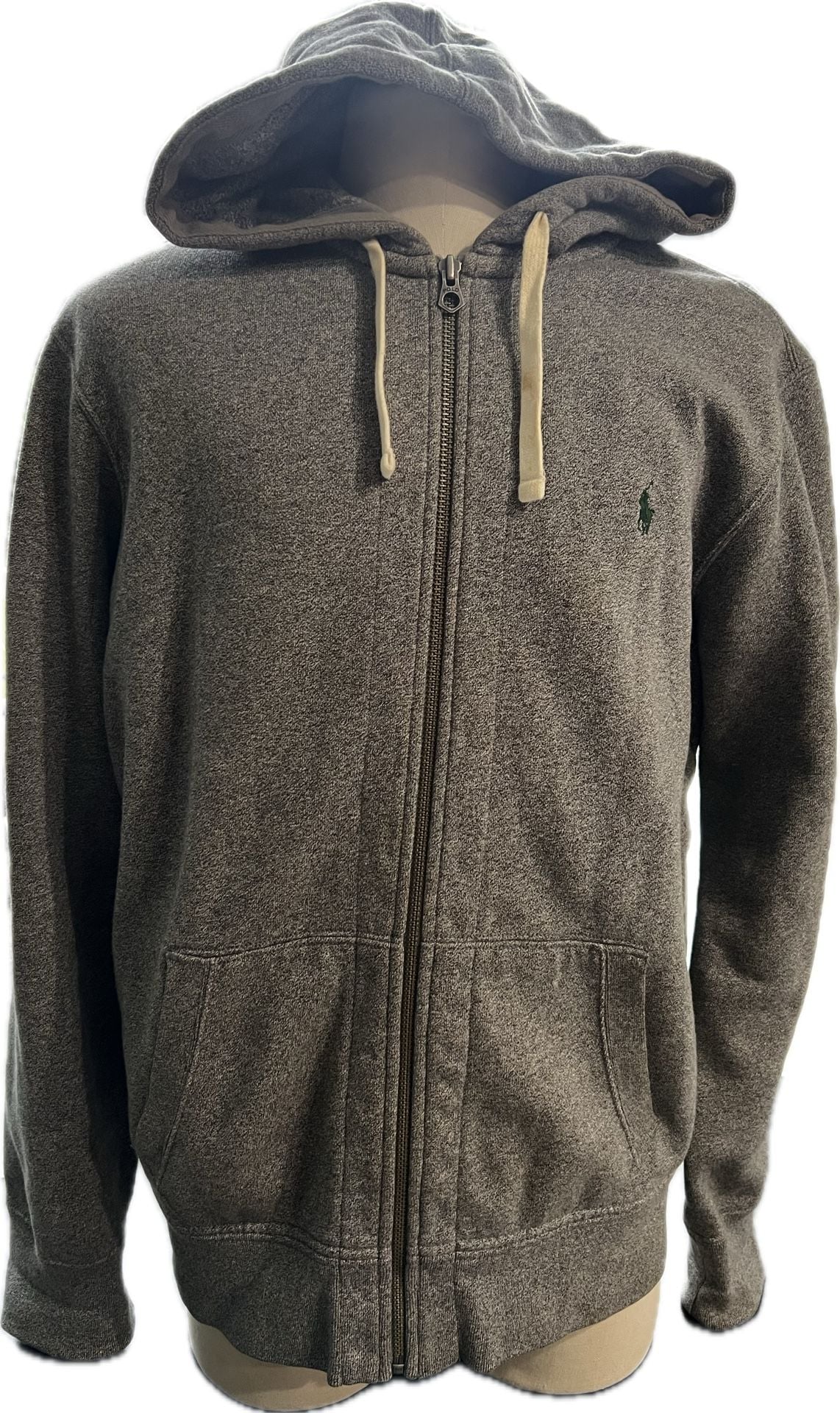 Polo Ralph Lauren Full-Zip Hoodie Size XL Grey Fleece Sweatshirt Jacket 2