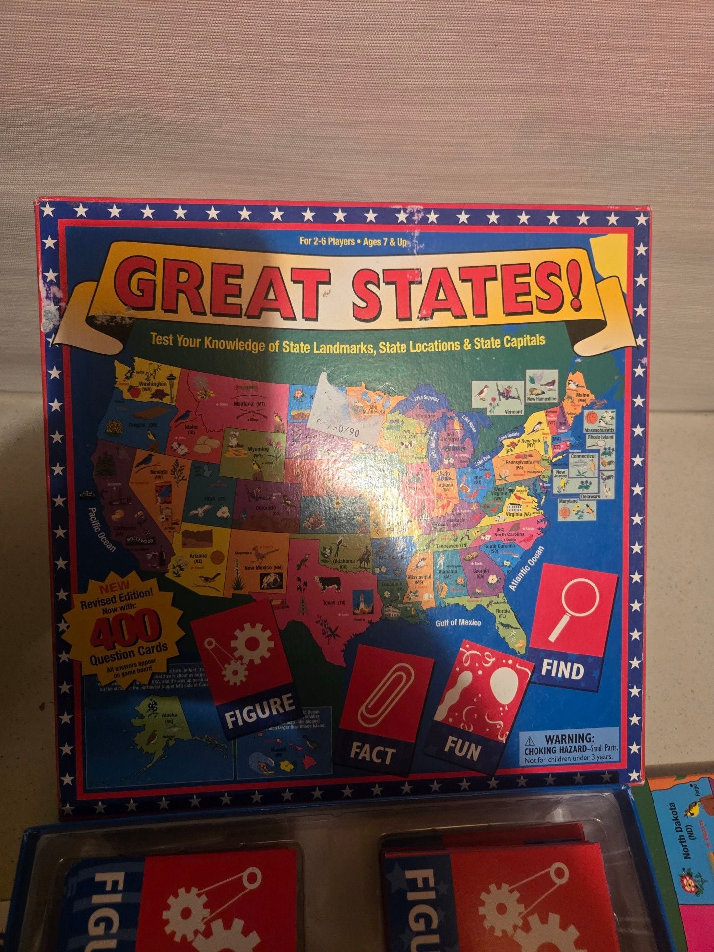 Great States Board Game International Playthings Revised Edition 1