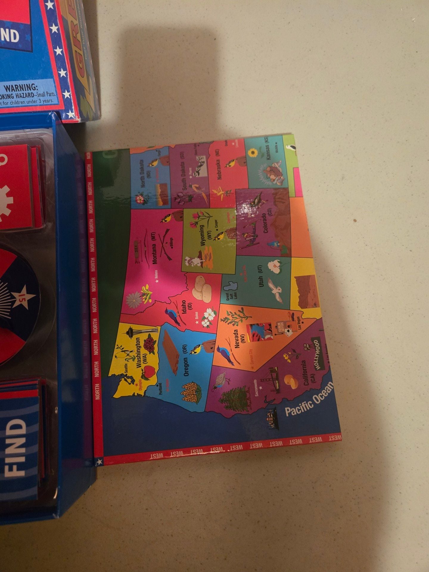 Great States Board Game International Playthings Revised Edition 3