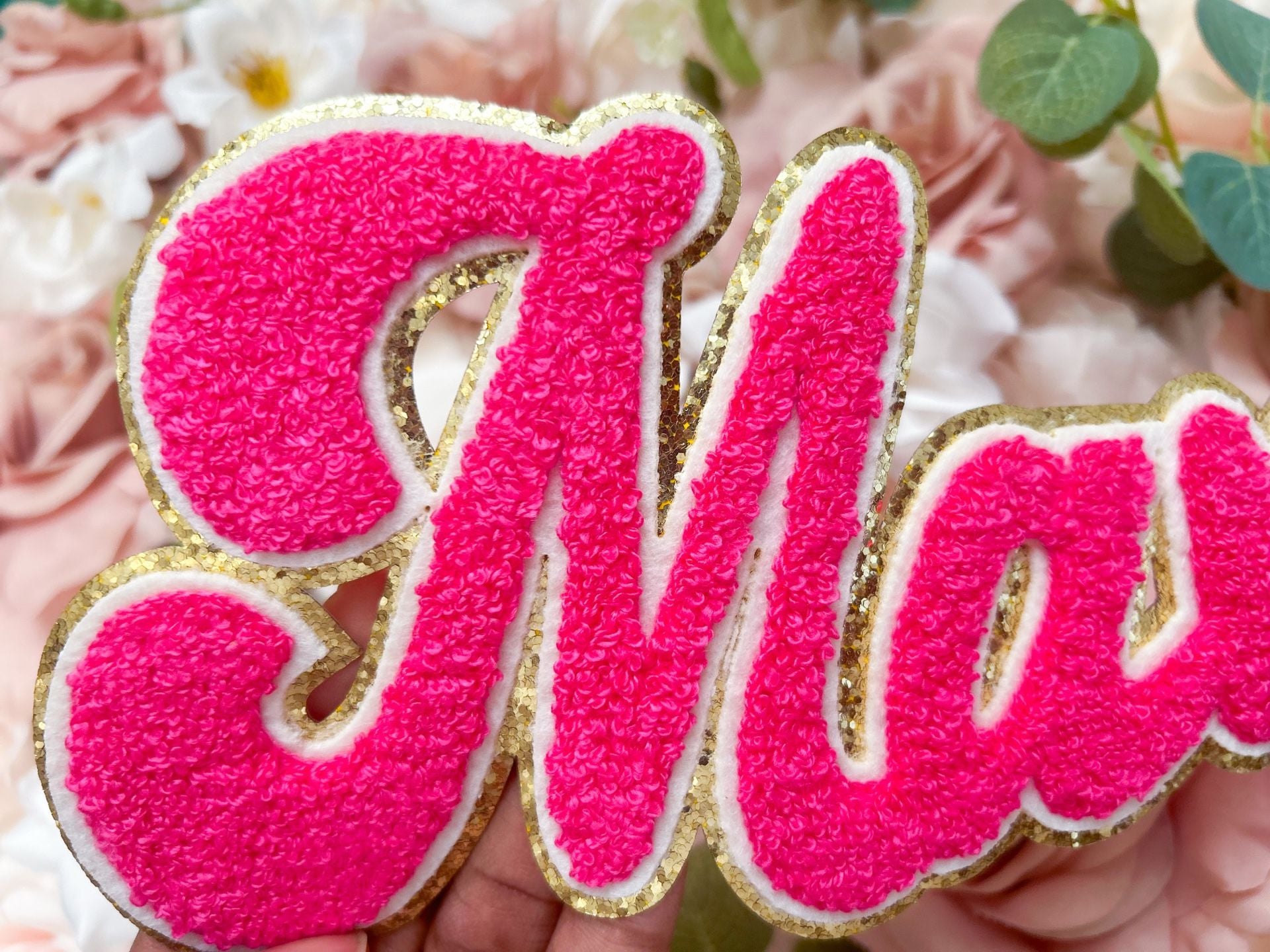 Hot Pink Mama Chenille Patch 3