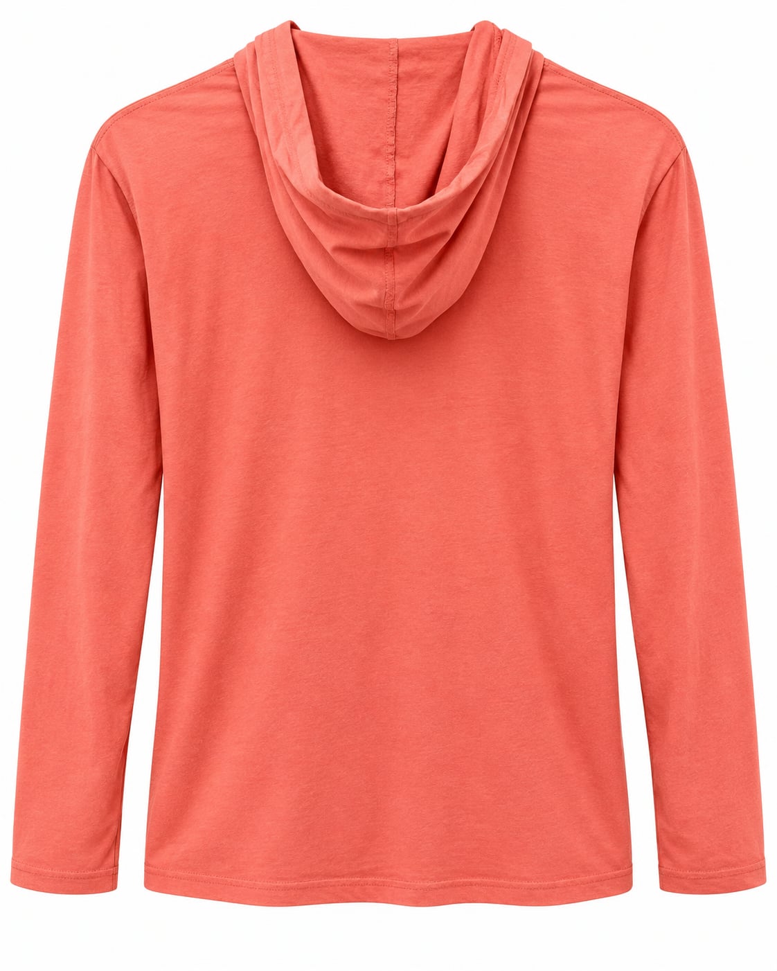 RetroVision Apparel Gulf Shores Rainbow Hooded Long Sleeve Top Size L Coral Girl 3