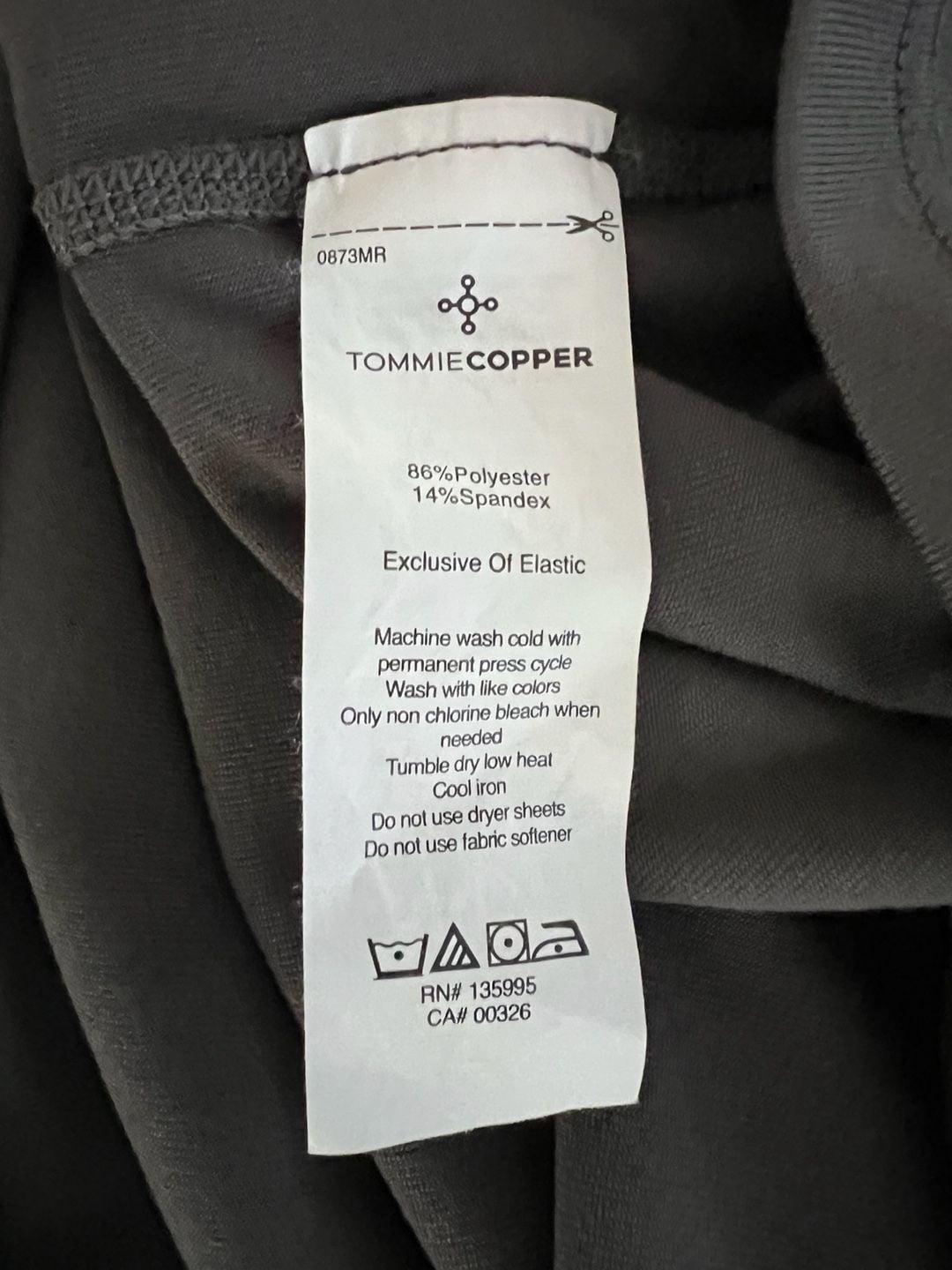 Tommie Copper Shoulder Support Shirt Size M Gray Athletic Compression 9